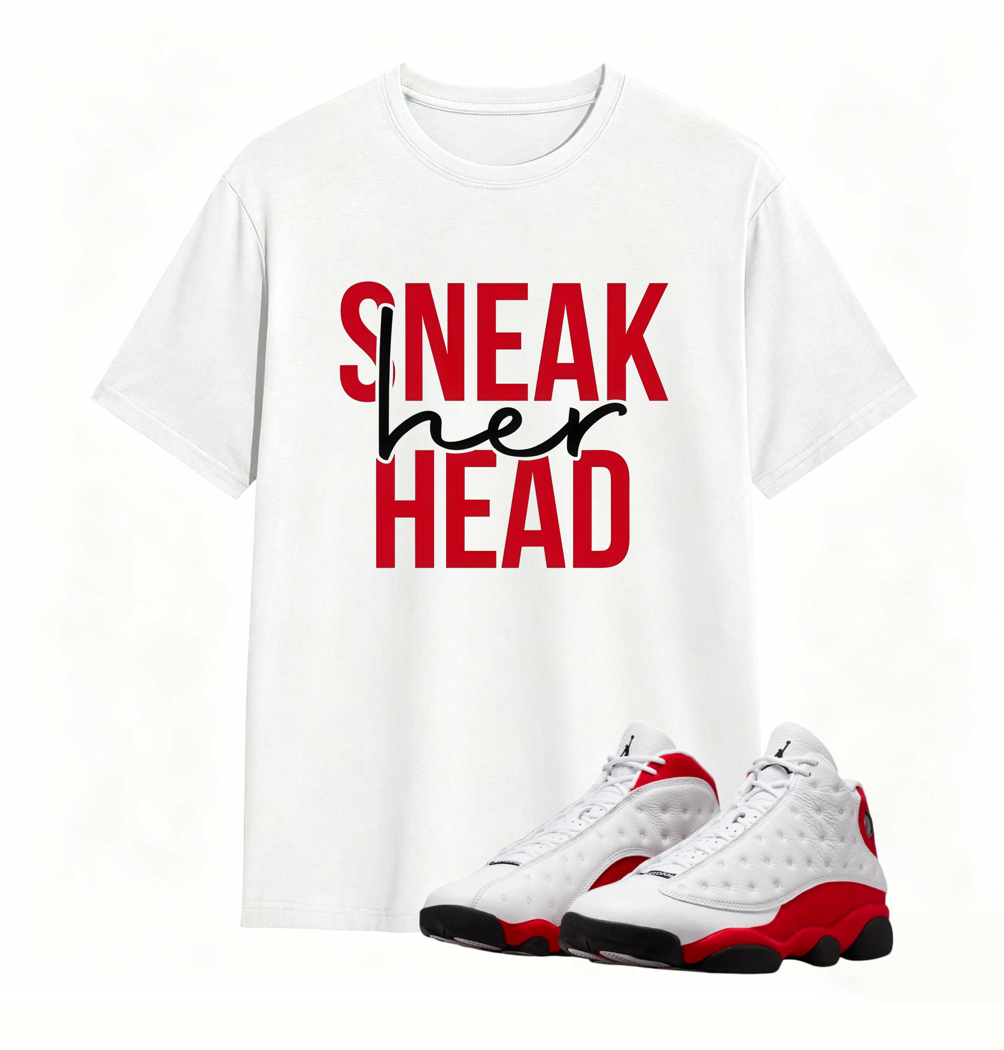 Jordan 13 OG Chicago Match Shirt _ SNEAKER HEAD Tee Sneaker Match T-Shirt