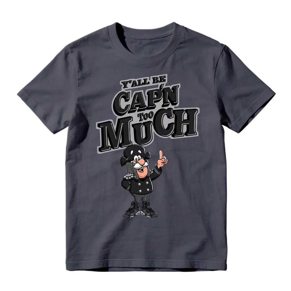 CAP'N MUCH! Shirt To Match Retro 6 Cap And Gown