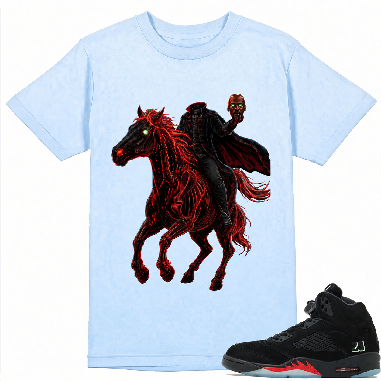 Headless Horseman Shirt to Match AJ 5 Halloween Sneaker