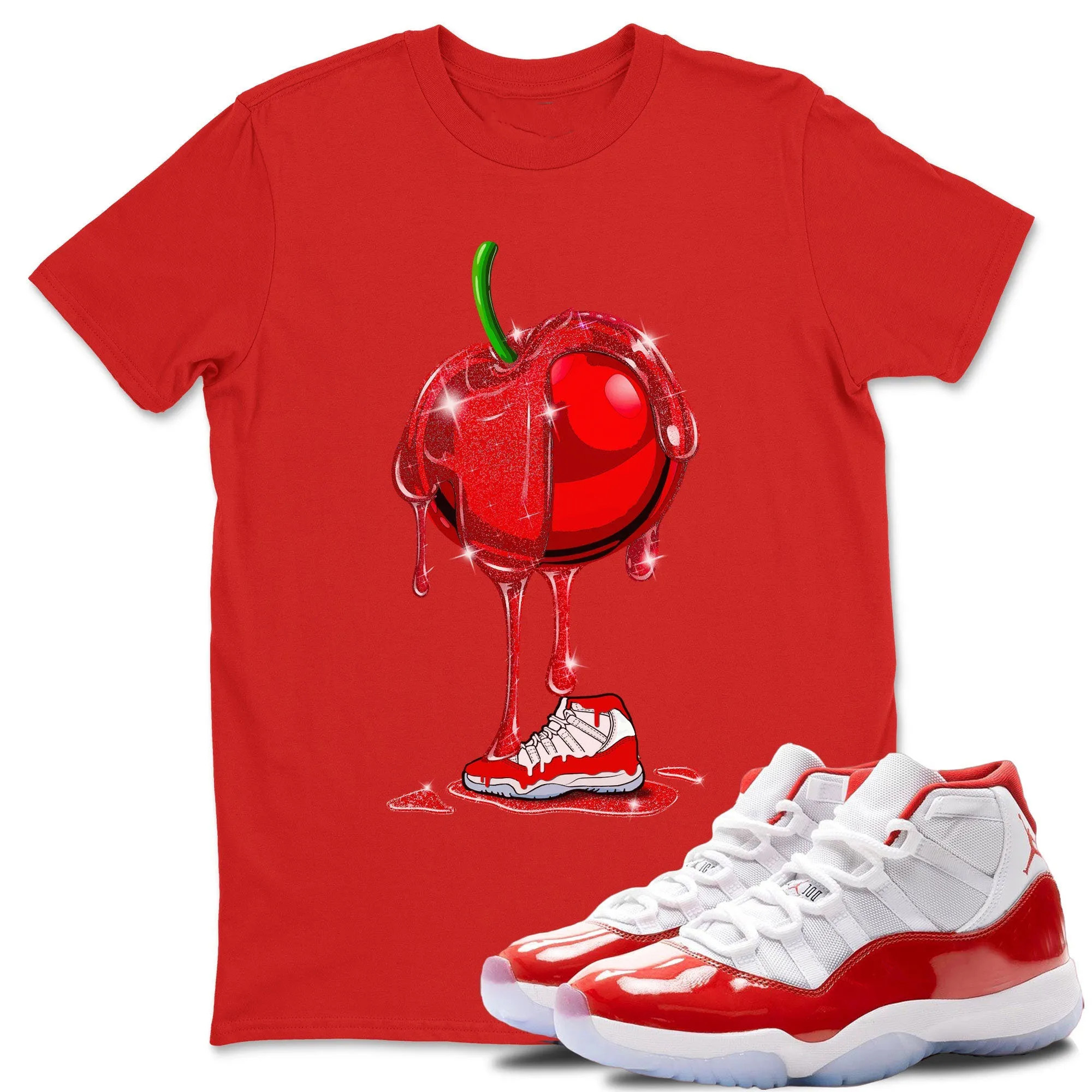 Dripping Cherries Unisex Tops - Air Joordan 11 Cherry