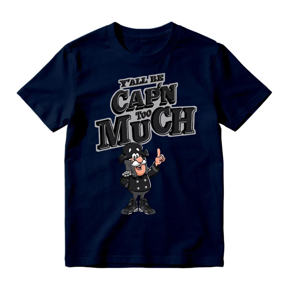 CAP'N MUCH! Shirt To Match Retro 6 Cap And Gown