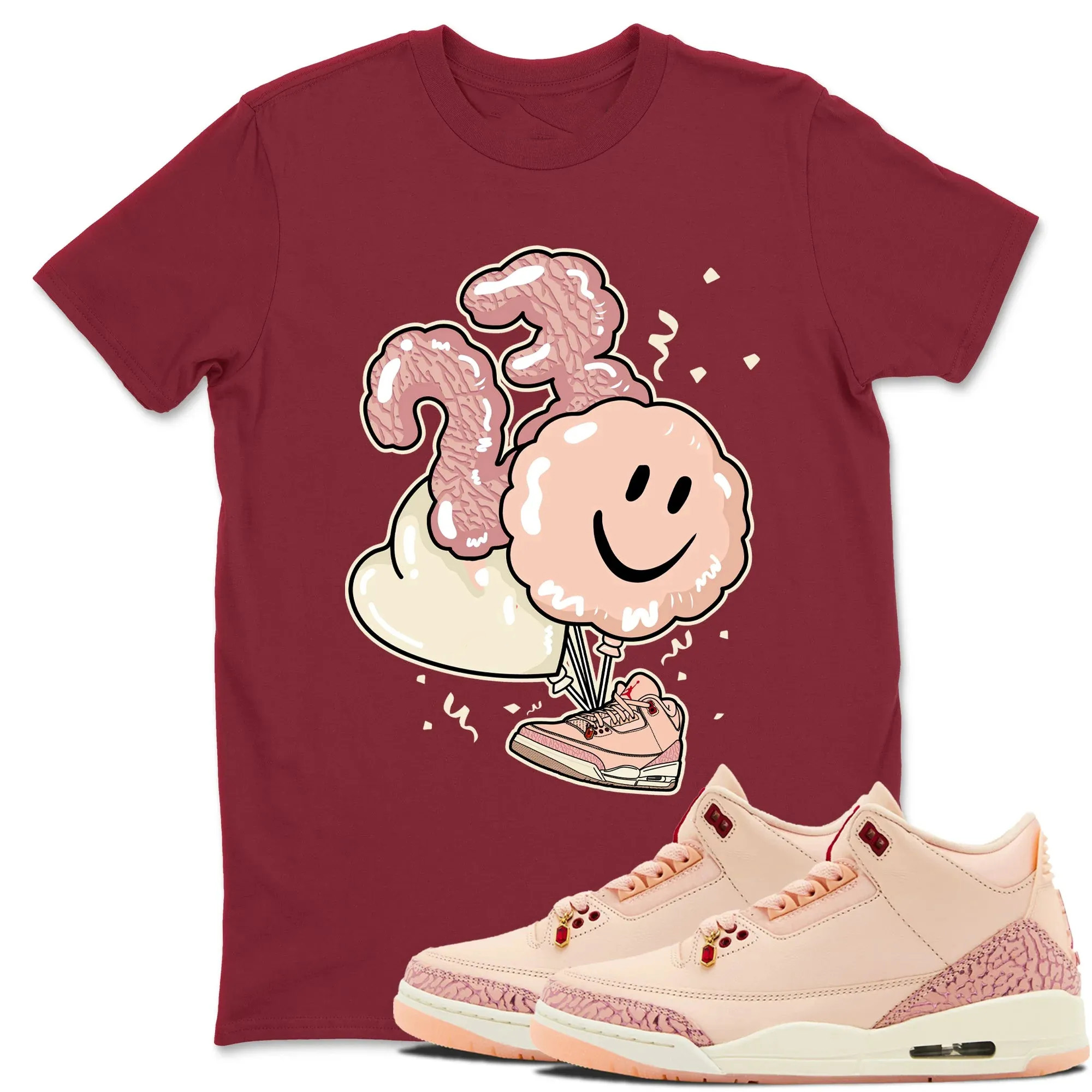 Balloon TEEWAVO Sneaker Tees - Air Jordan 3 Valentines Day