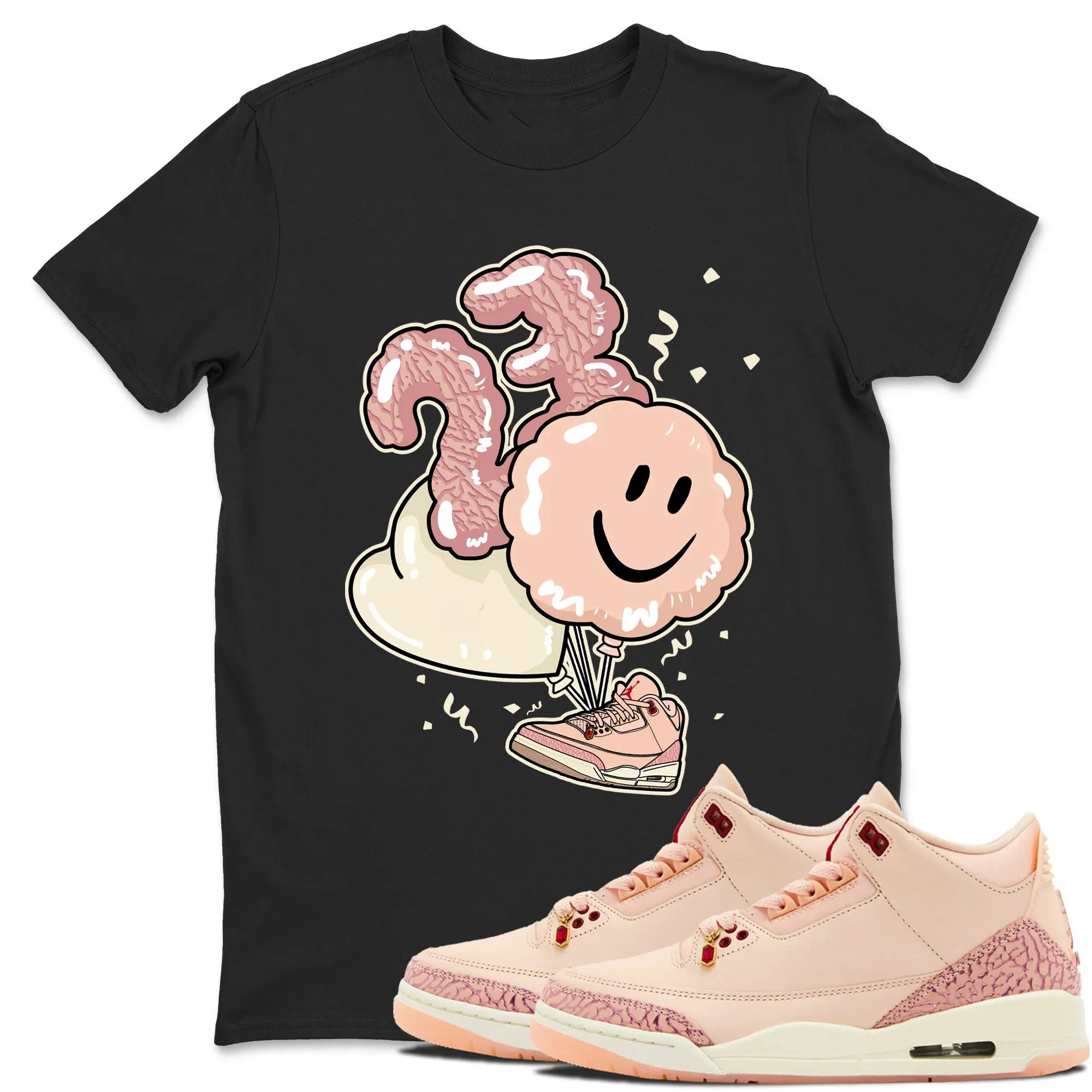 Balloon TEEWAVO Sneaker Tees - Air Jordan 3 Valentines Day