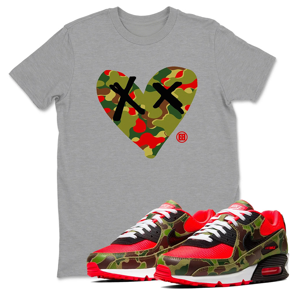 Camo Heart TEEWAVO Sneaker Tees - Air Max 90 Reverse Duck Camo