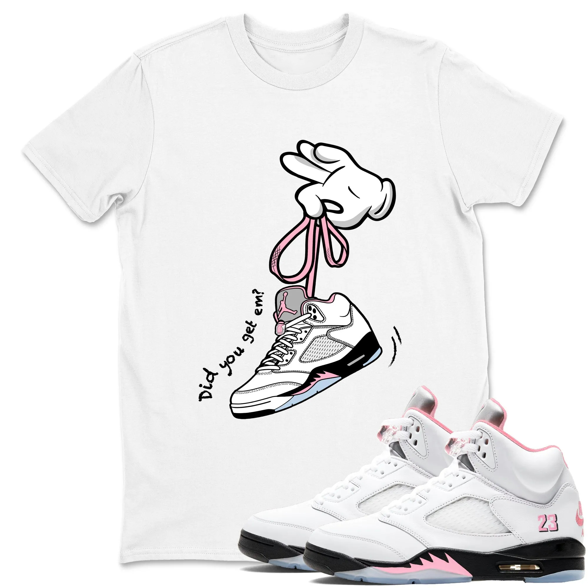 Cartoon Hands Sneaker Tees - Air Jordan 5 35th Anniversary