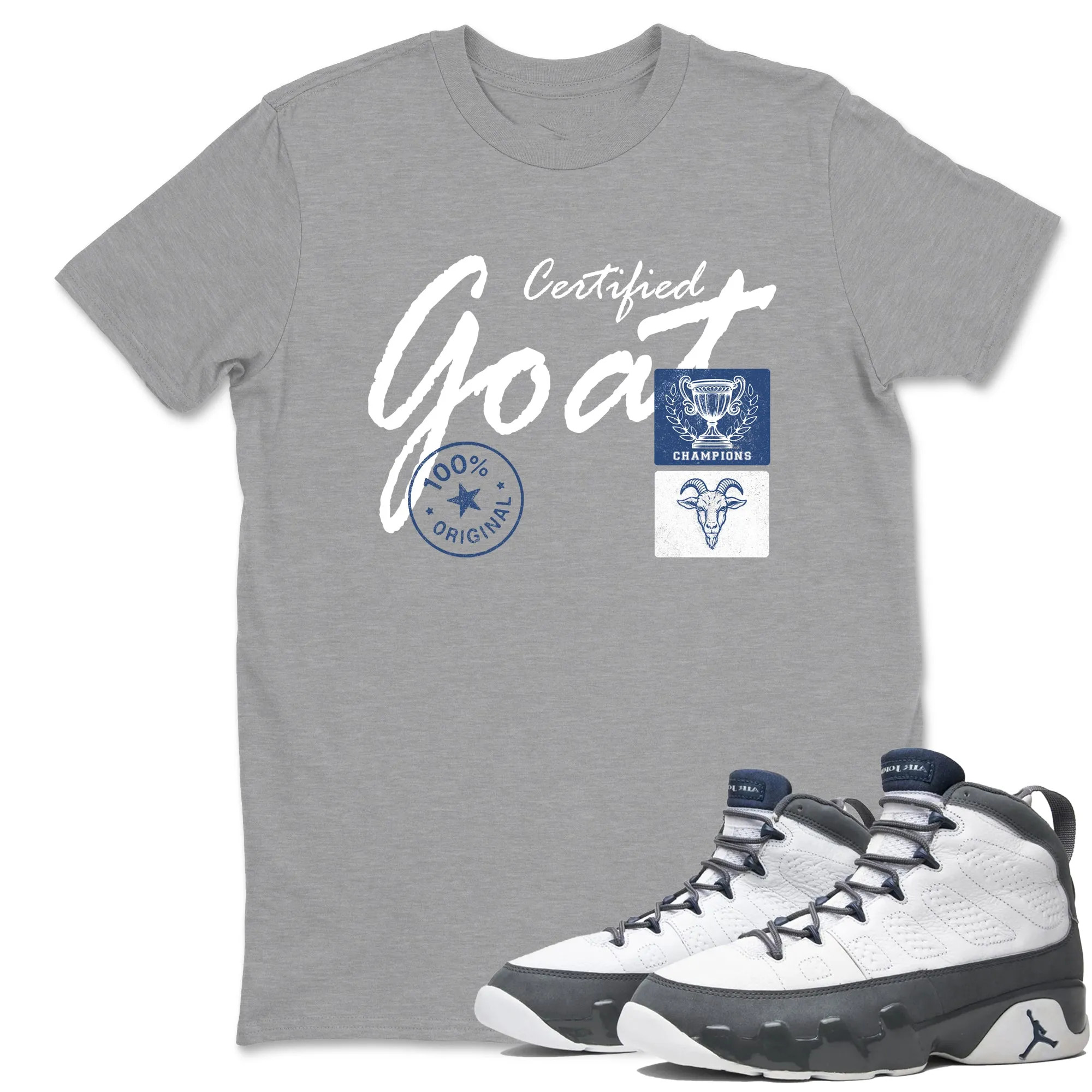 Certified Goat Sneaker Tees - Air Jordan 9 Flint Grey
