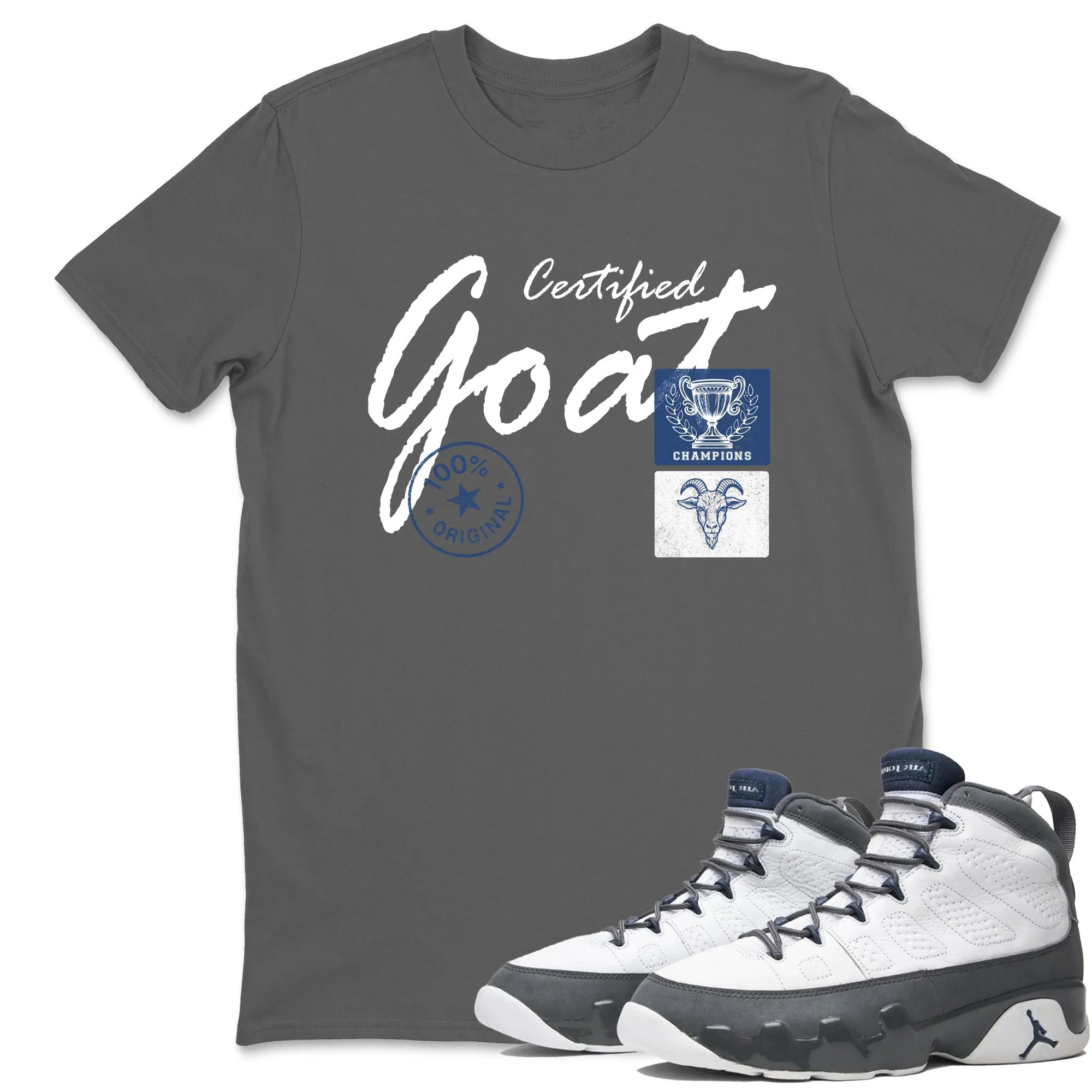 Certified Goat Sneaker Tees - Air Jordan 9 Flint Grey