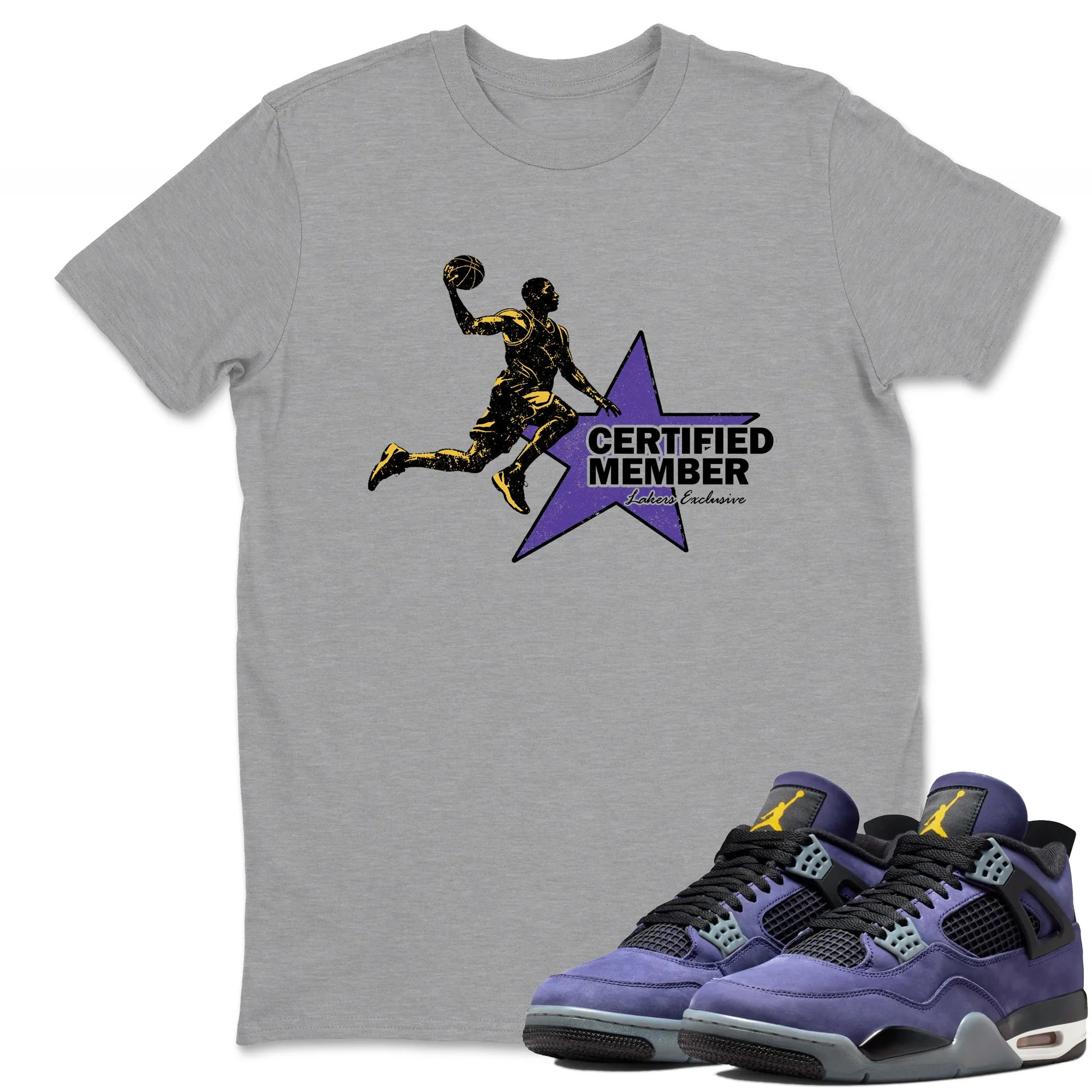 Certified Member Sneaker Tees - Air Jordan 4 Lakeshow