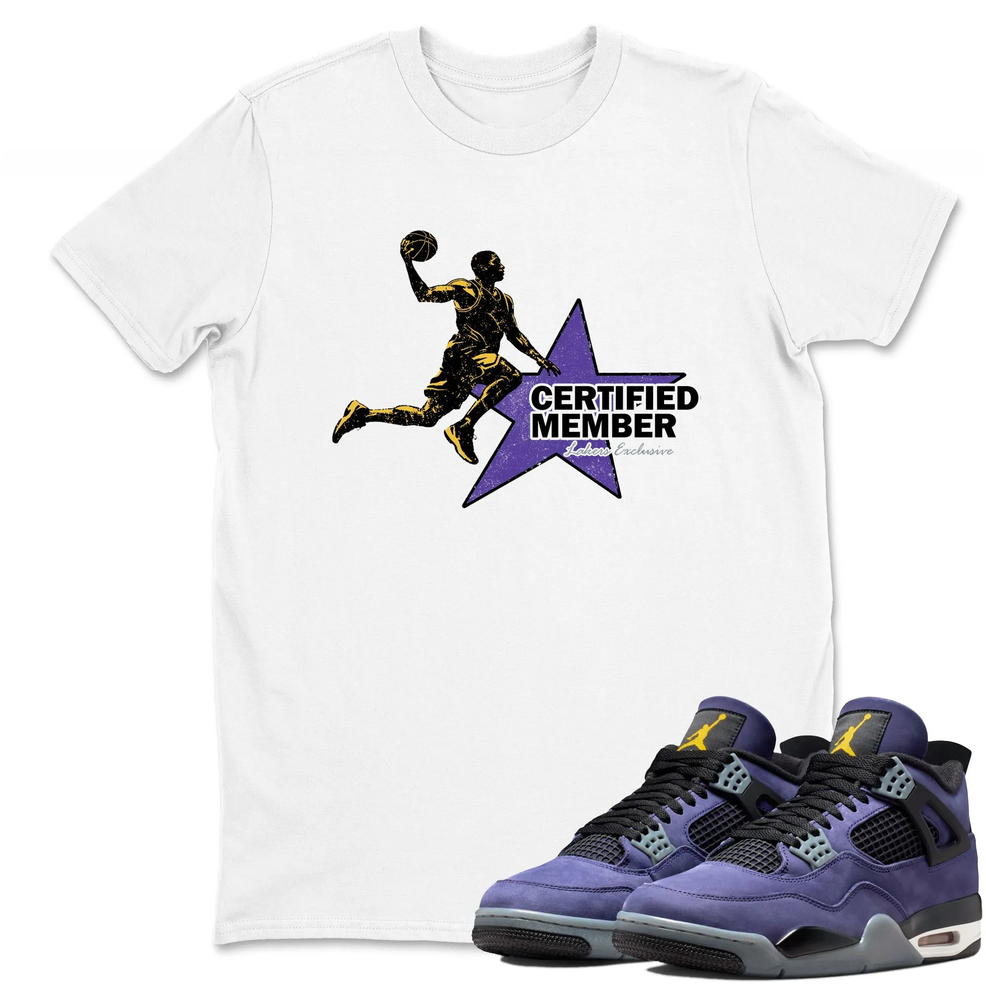 Certified Member Sneaker Tees - Air Jordan 4 Lakeshow