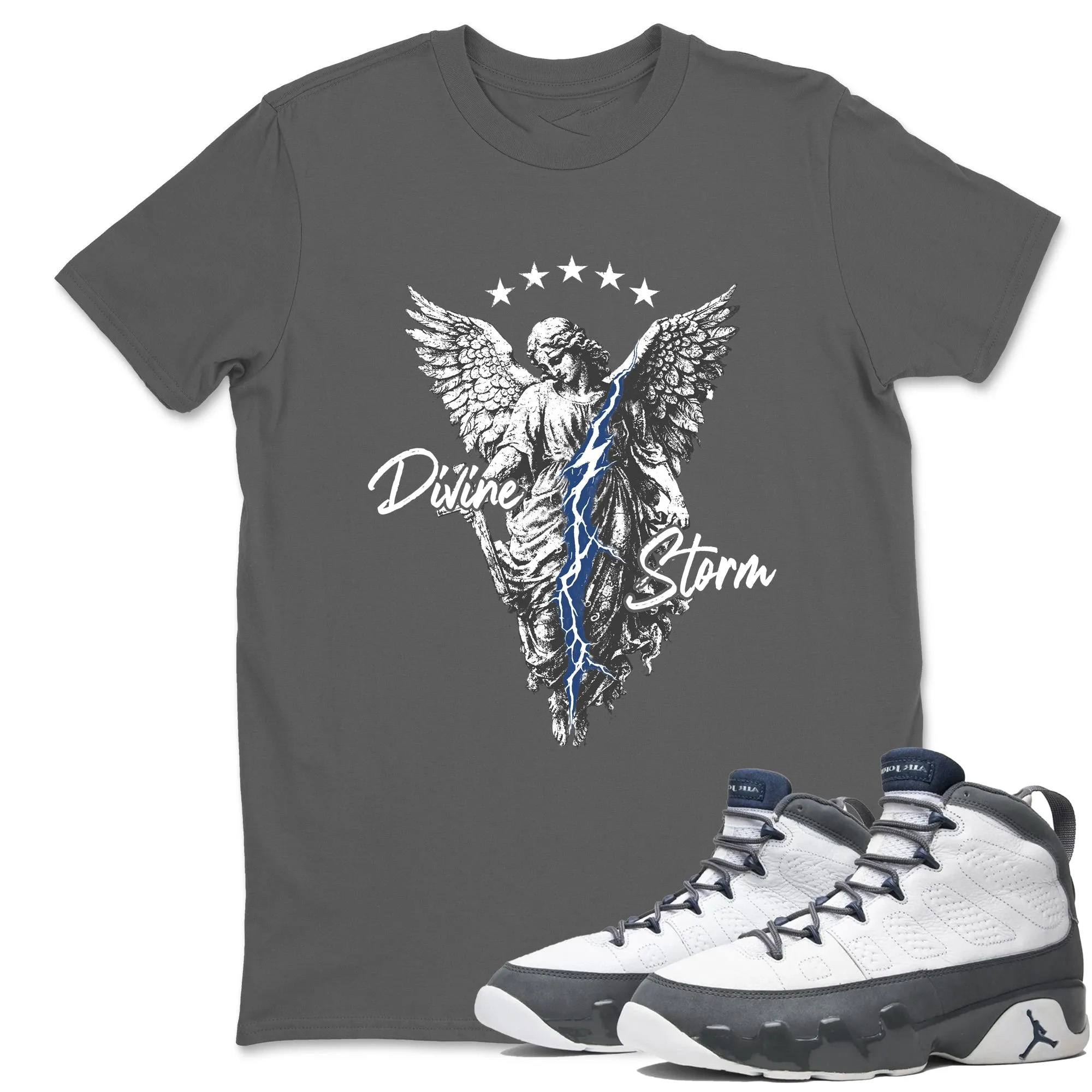 Divine Storm Sneaker Tees - Air Jordan 9 Flint Grey