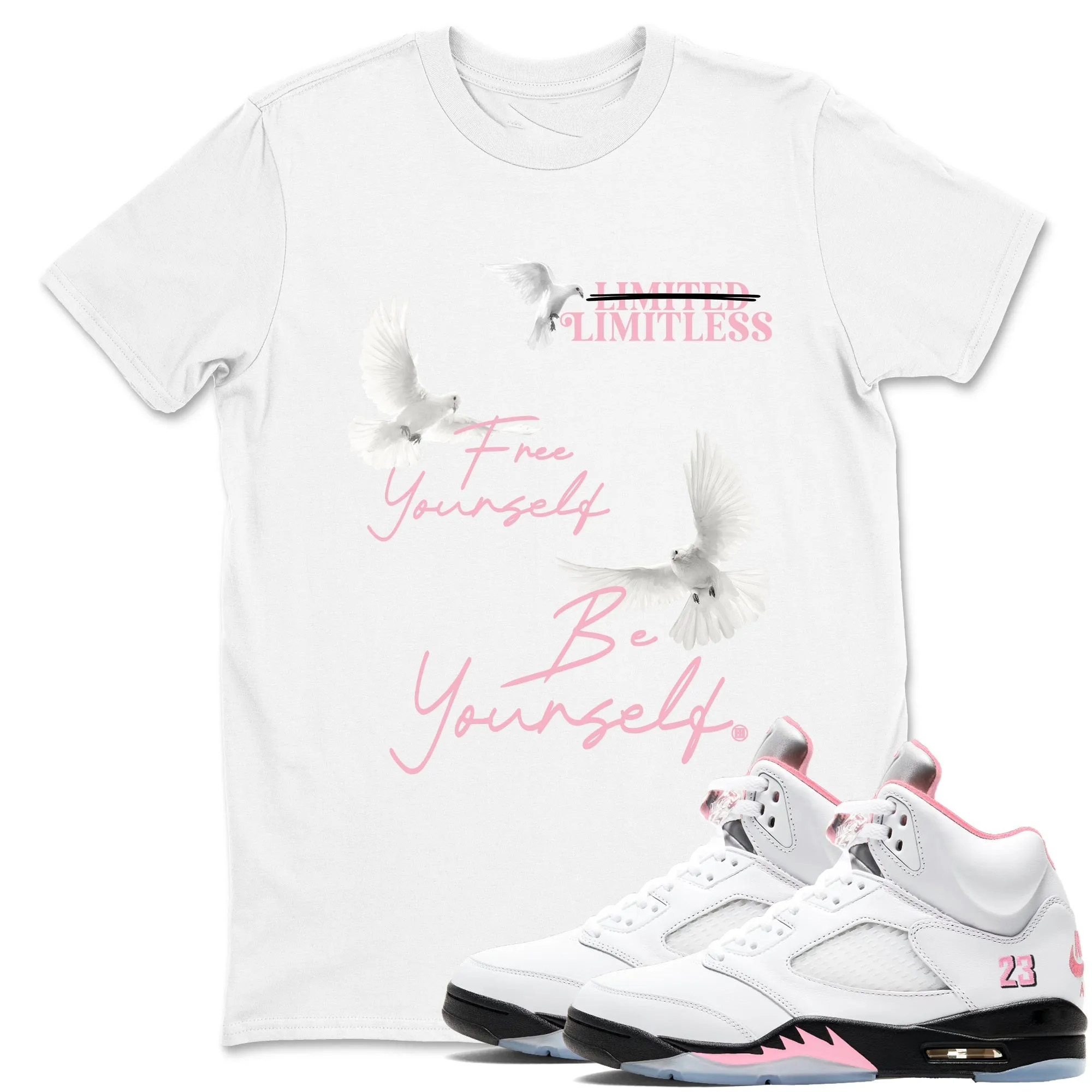 Free Yourself Be Yourself Sneaker Tees - Air Jordan 5 35th Anniversary