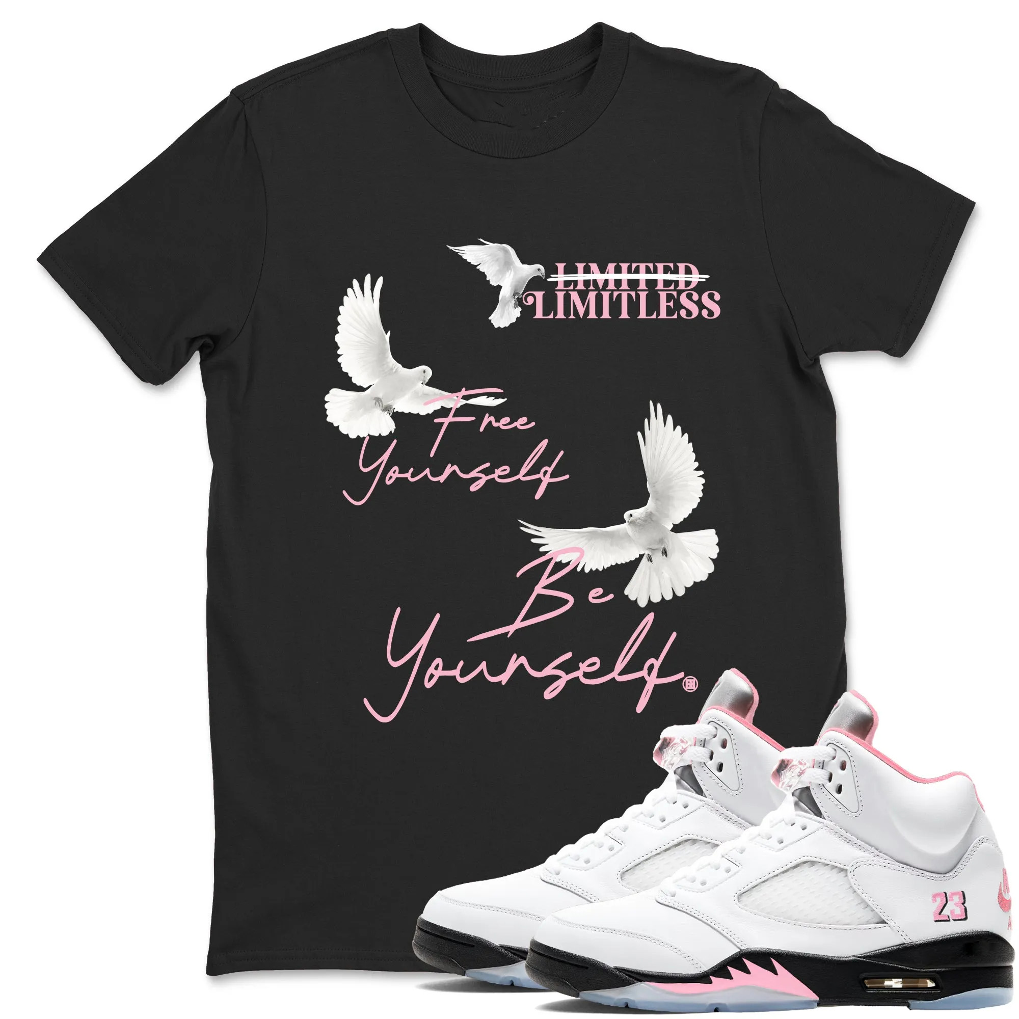 Free Yourself Be Yourself Sneaker Tees - Air Jordan 5 35th Anniversary