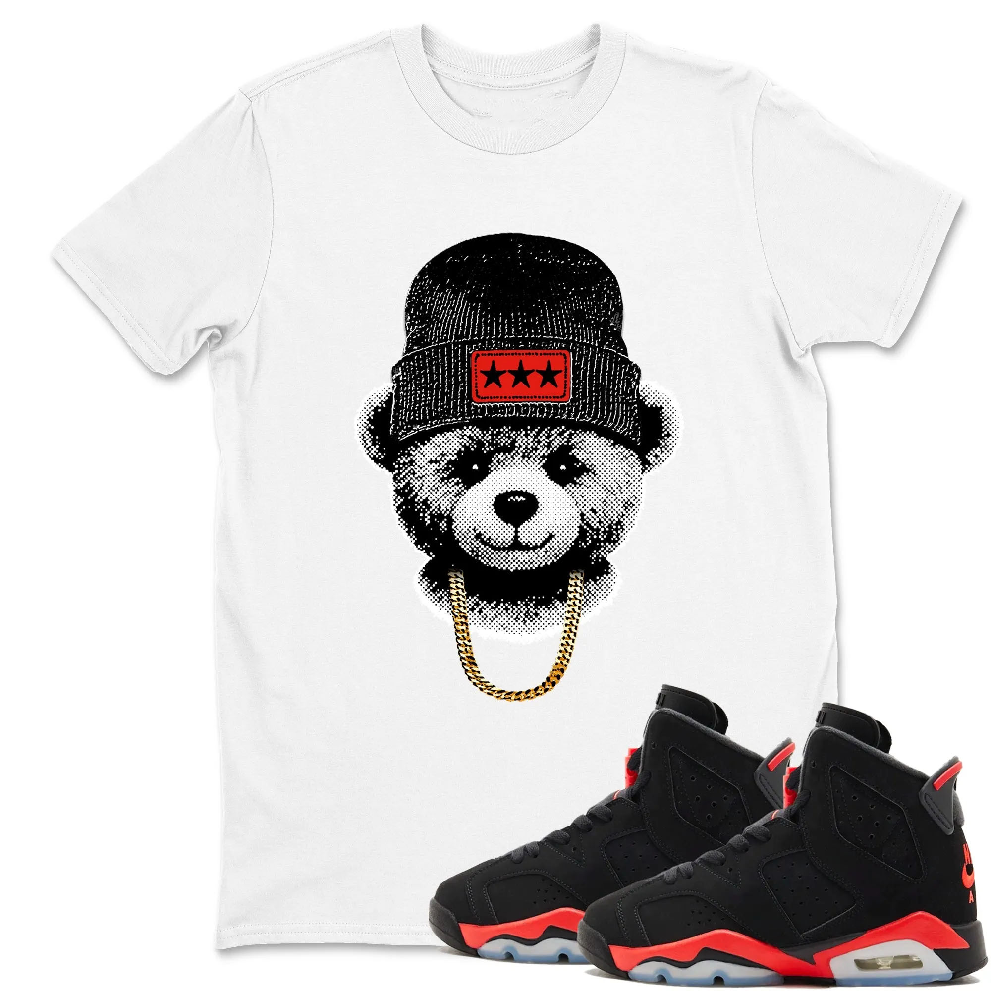 Gangster Teddy TEEWAVO Sneaker Tees - Air Jordan 6 Reverse Infrared