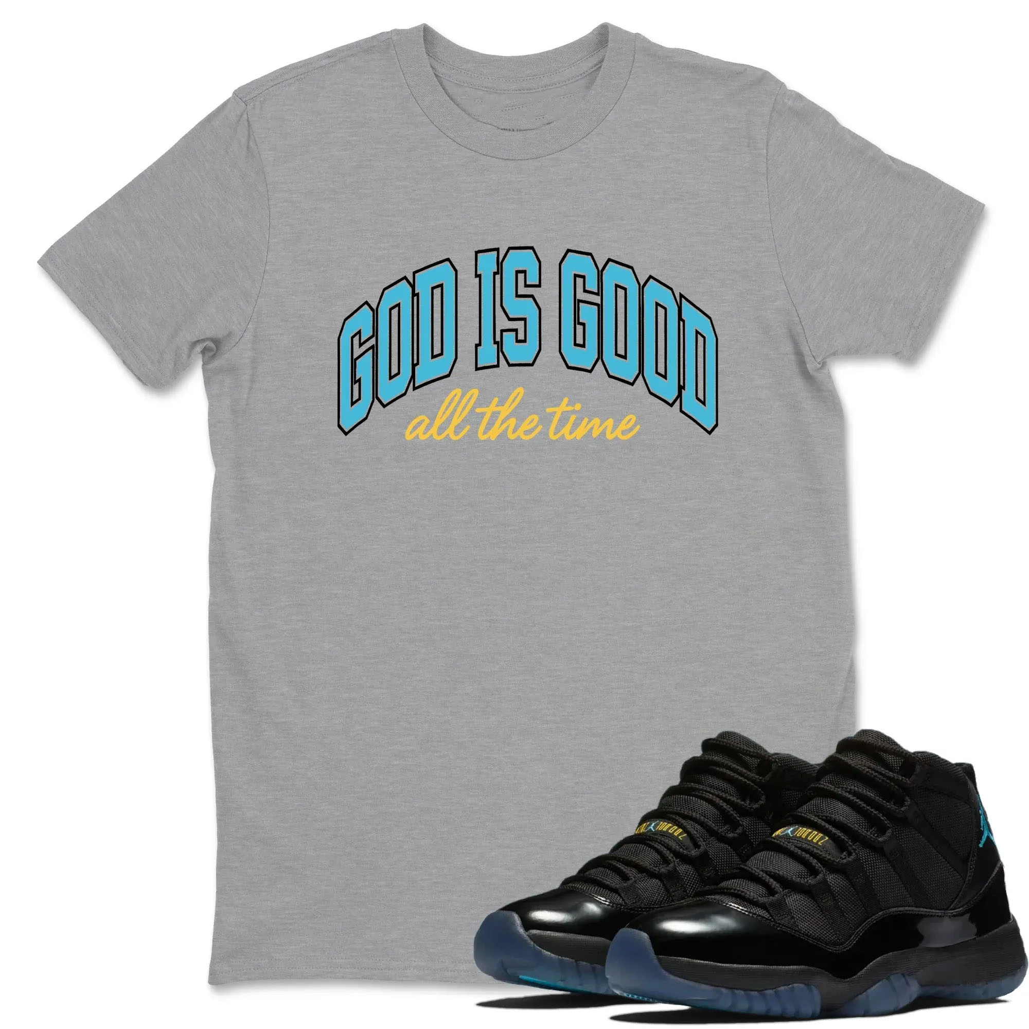 God Is Good TEEWAVO Sneaker Tees - Air Jordan 11 Gamma