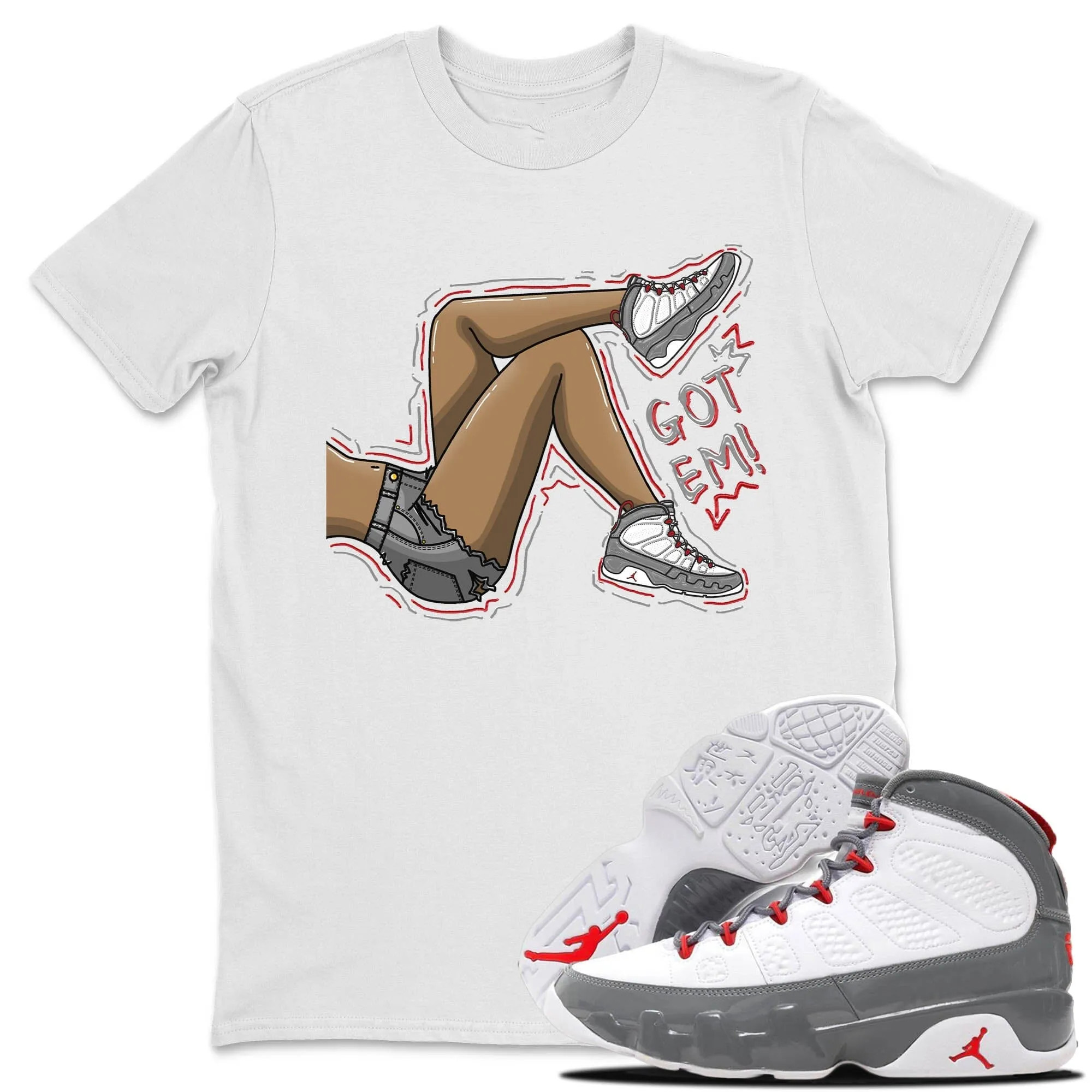 Got Em Legs Unisex Tops - Air Jordan 9 Fire Red