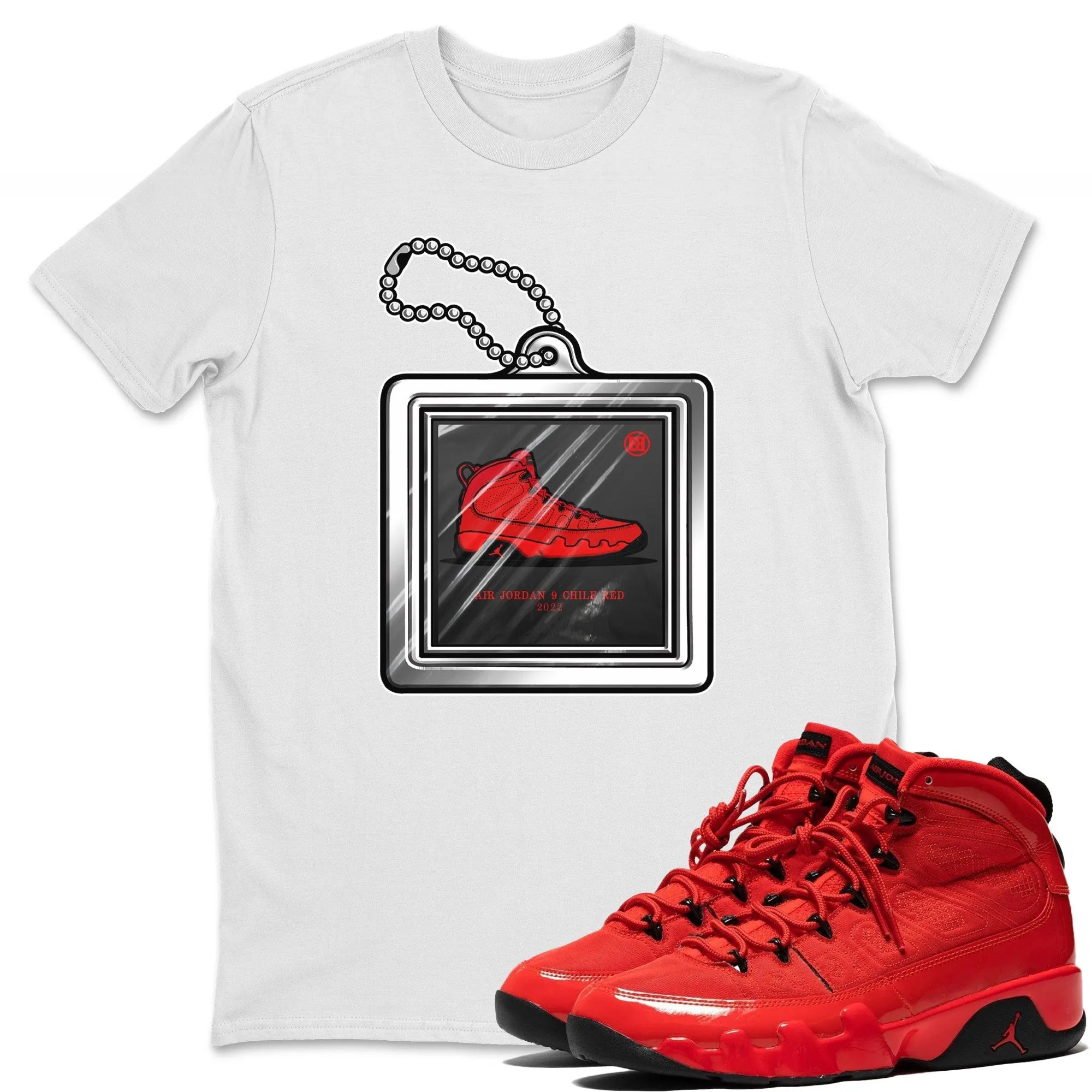 Hang Tag Unisex Tops - Air Jordan 9 Chile Red