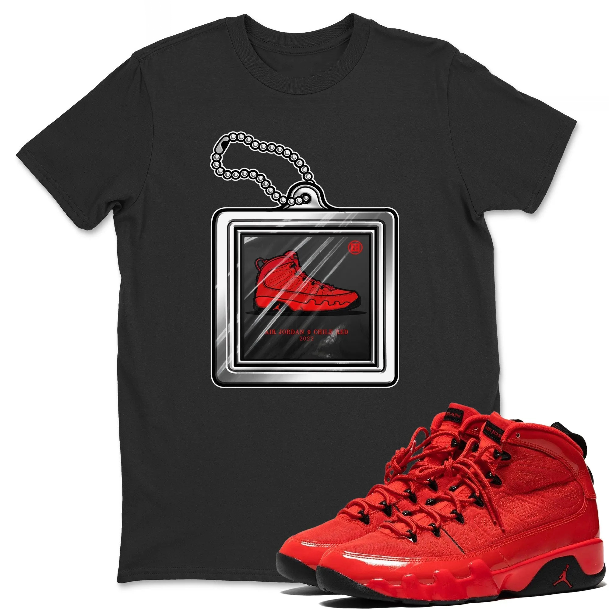 Hang Tag Unisex Tops - Air Jordan 9 Chile Red