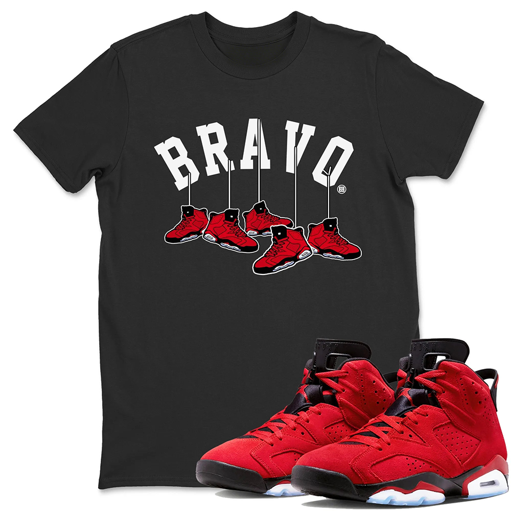 Hanging Sneakers Unisex Tops - Air Jordan 6 Toro Bravo