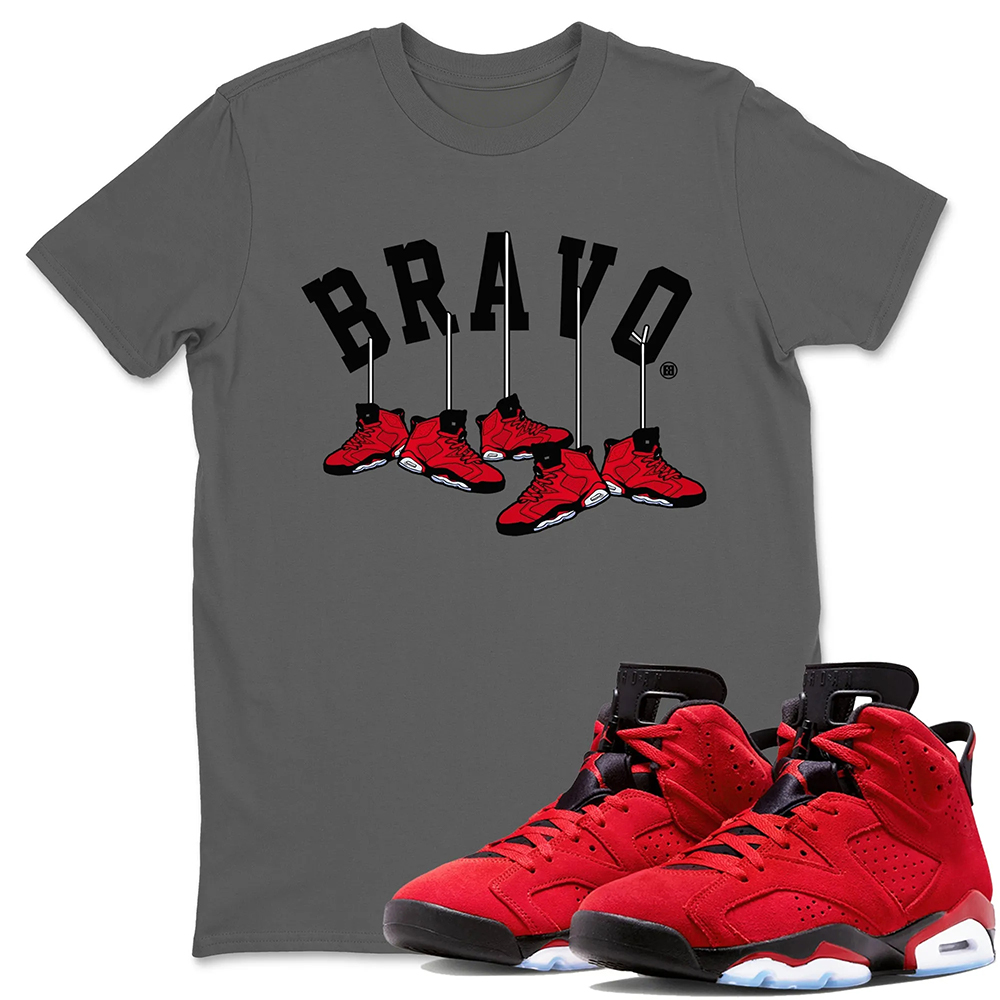 Hanging Sneakers Unisex Tops - Air Jordan 6 Toro Bravo