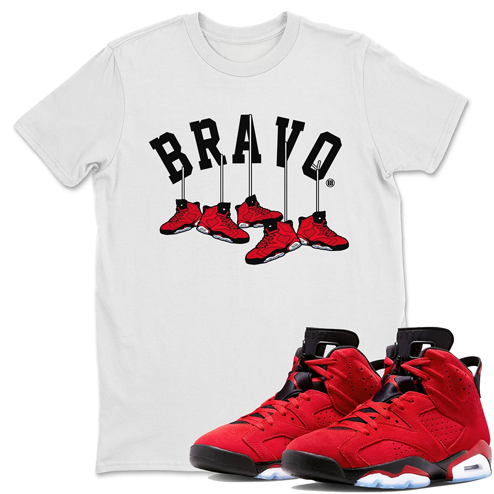 Hanging Sneakers Unisex Tops - Air Jordan 6 Toro Bravo