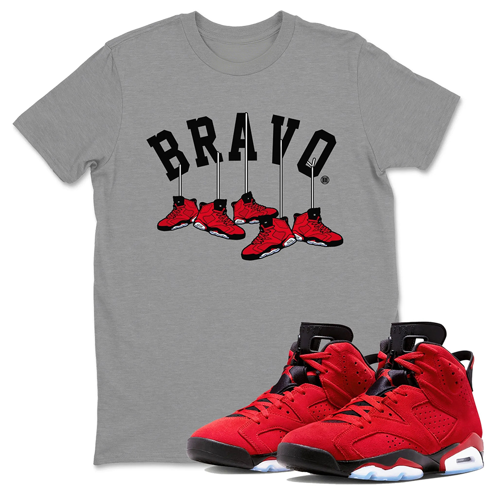 Hanging Sneakers Unisex Tops - Air Jordan 6 Toro Bravo