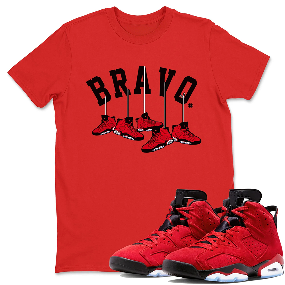 Hanging Sneakers Unisex Tops - Air Jordan 6 Toro Bravo