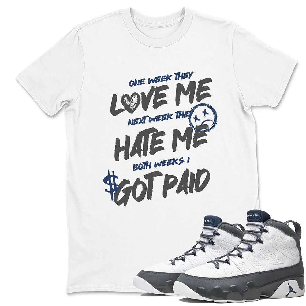 I Got Paid Sneaker Tees - Air Jordan 9 Flint Grey