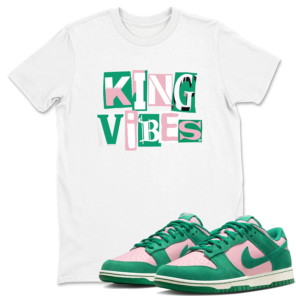 King Vibes TEEWAVO Sneaker Tees - Dunk Medium Soft Pink Malachite