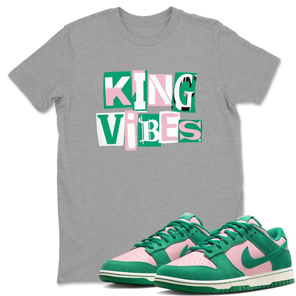 King Vibes TEEWAVO Sneaker Tees - Dunk Medium Soft Pink Malachite