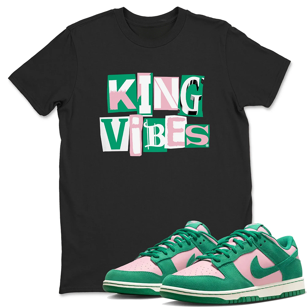 King Vibes TEEWAVO Sneaker Tees - Dunk Medium Soft Pink Malachite