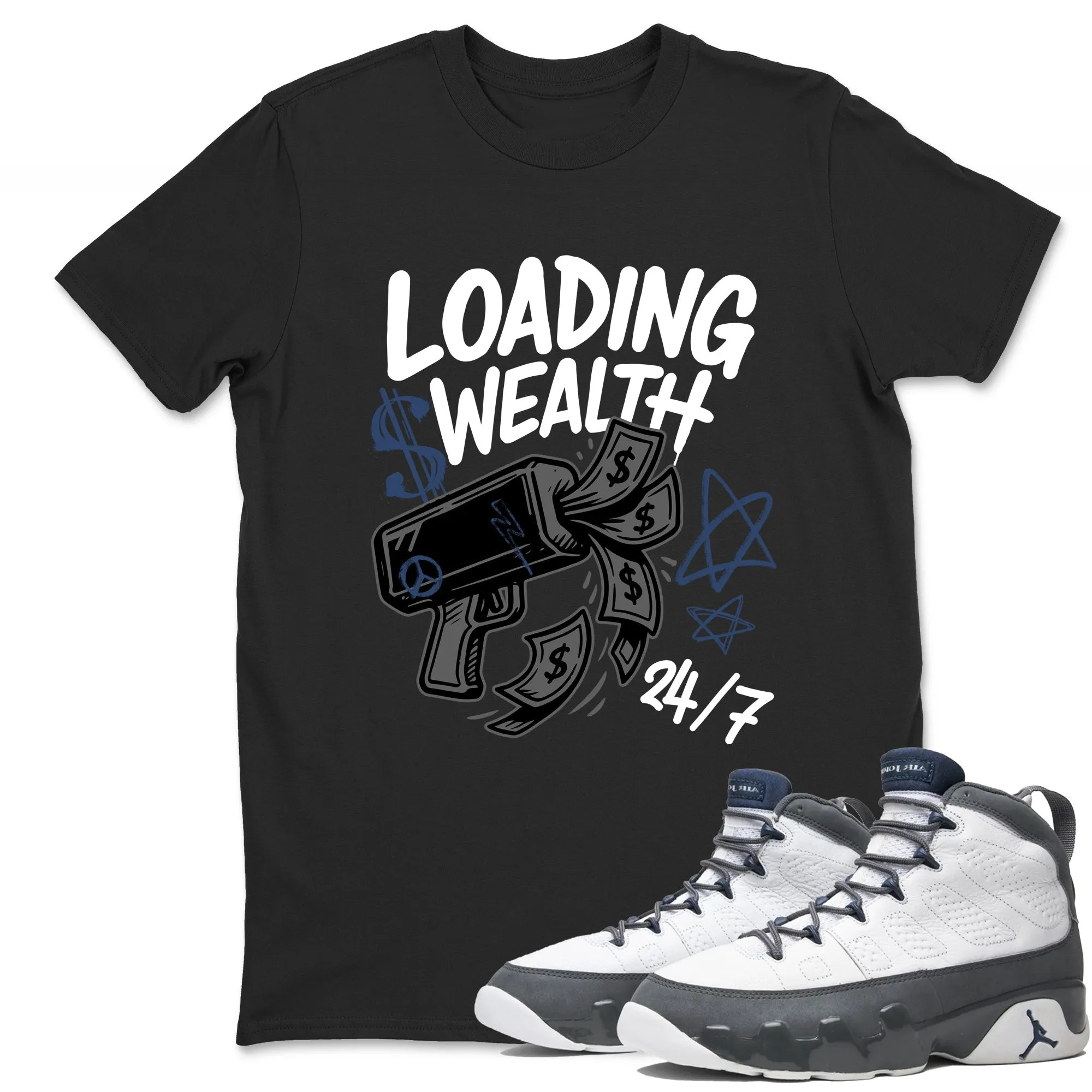 Loading Wealth Sneaker Tees - Air Jordan 9 Flint Grey