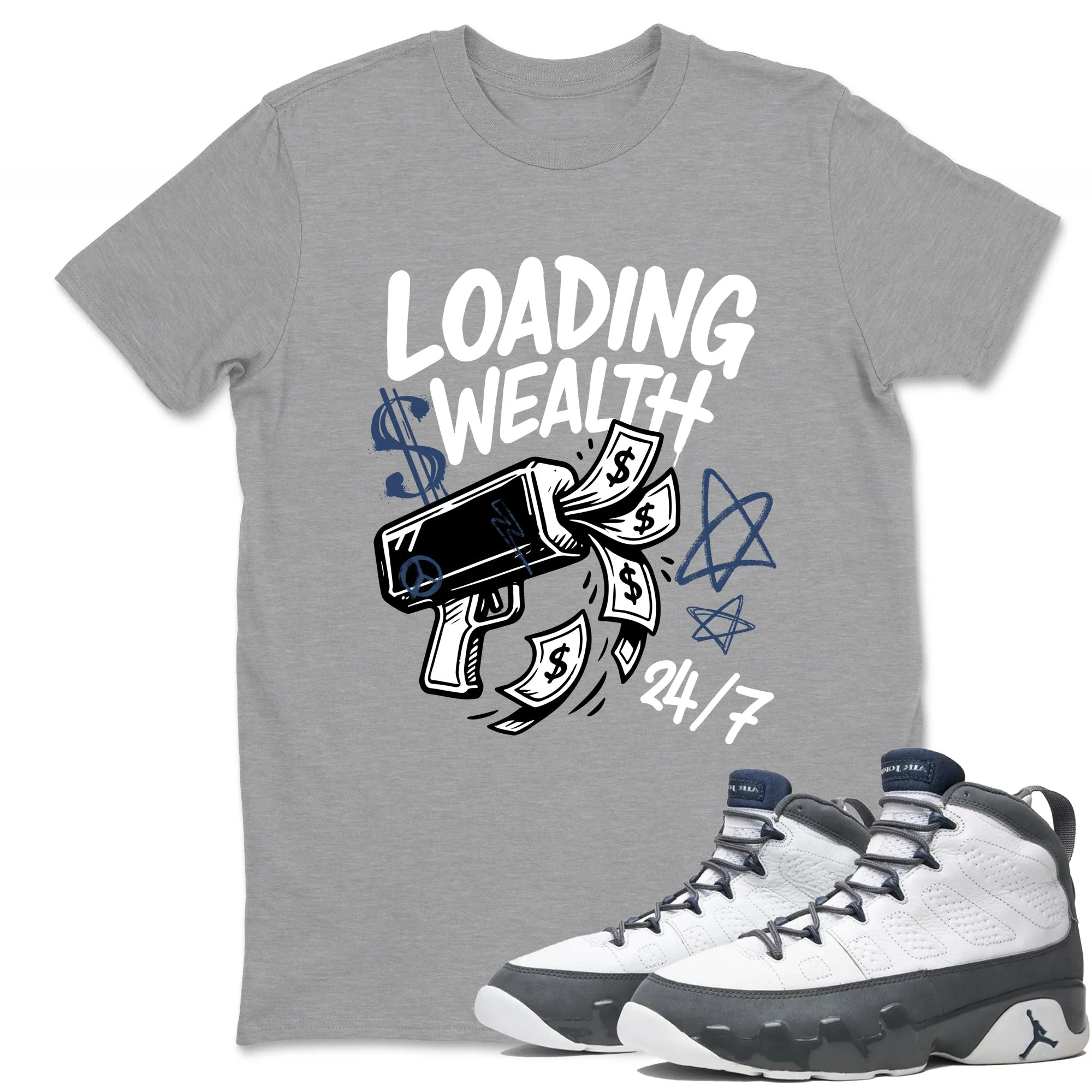 Loading Wealth Sneaker Tees - Air Jordan 9 Flint Grey