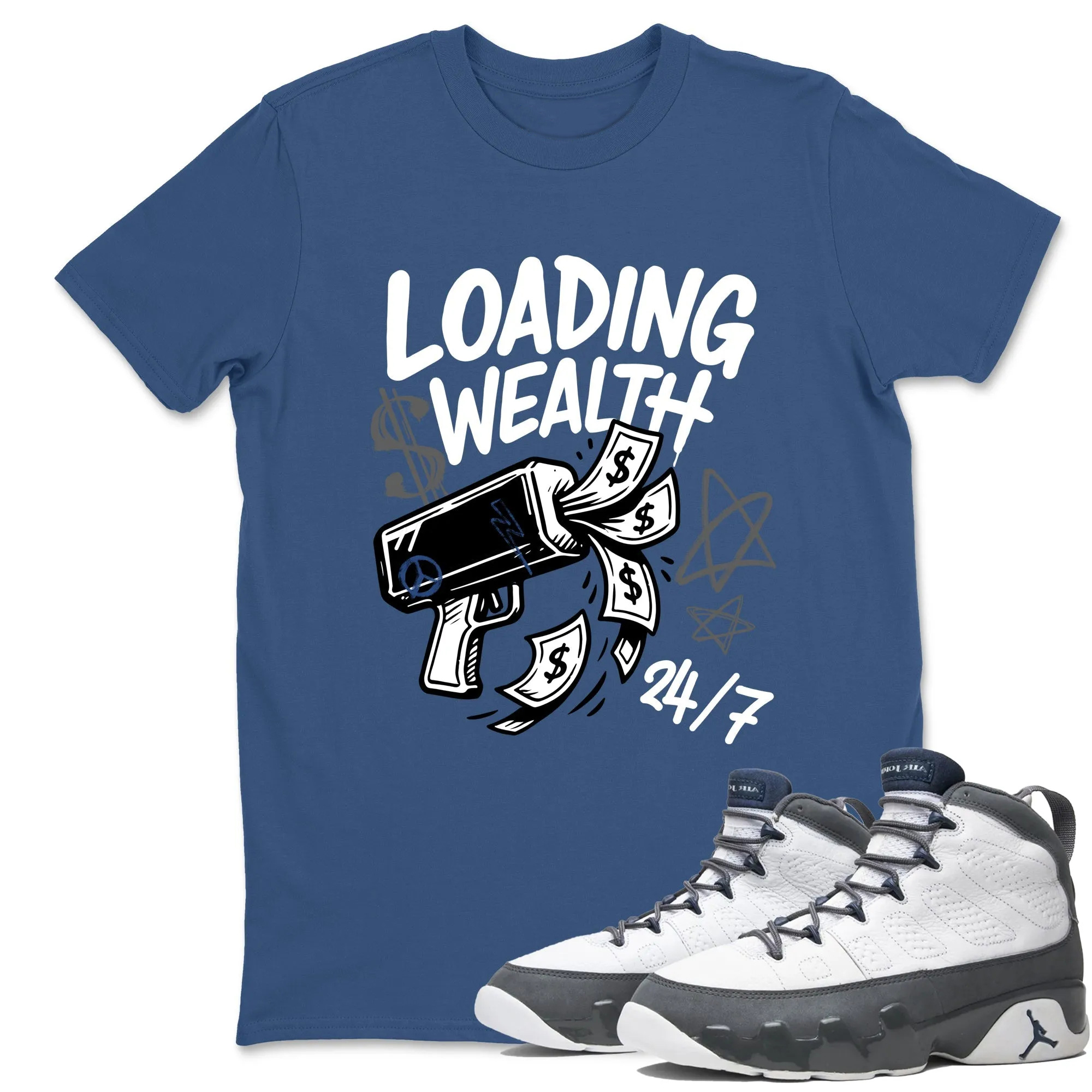 Loading Wealth Sneaker Tees - Air Jordan 9 Flint Grey