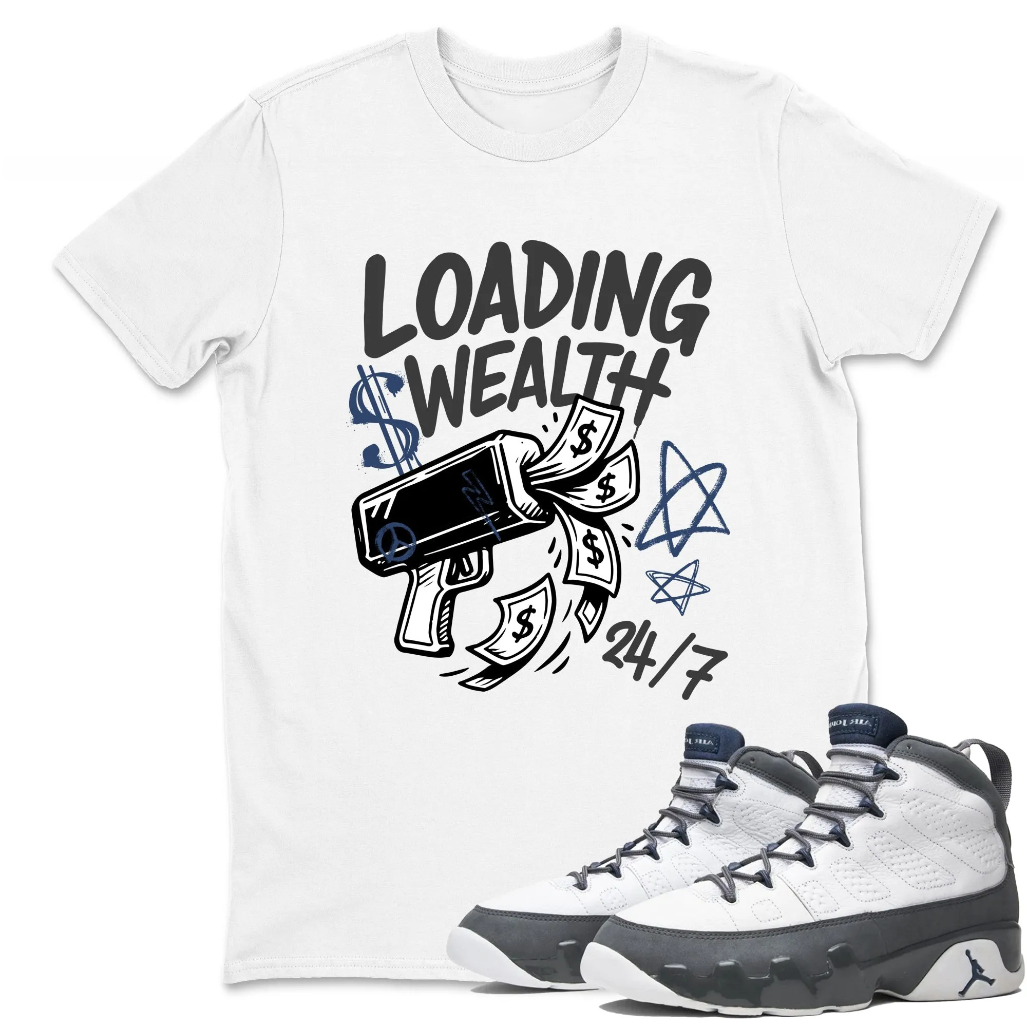 Loading Wealth Sneaker Tees - Air Jordan 9 Flint Grey
