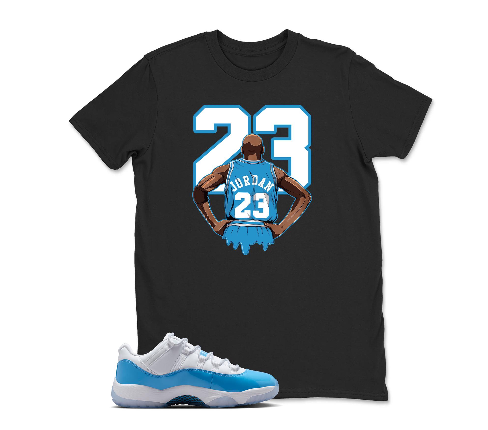 MJ 23 Sneaker Shirt White to Match Jordan 11 Low University Blue