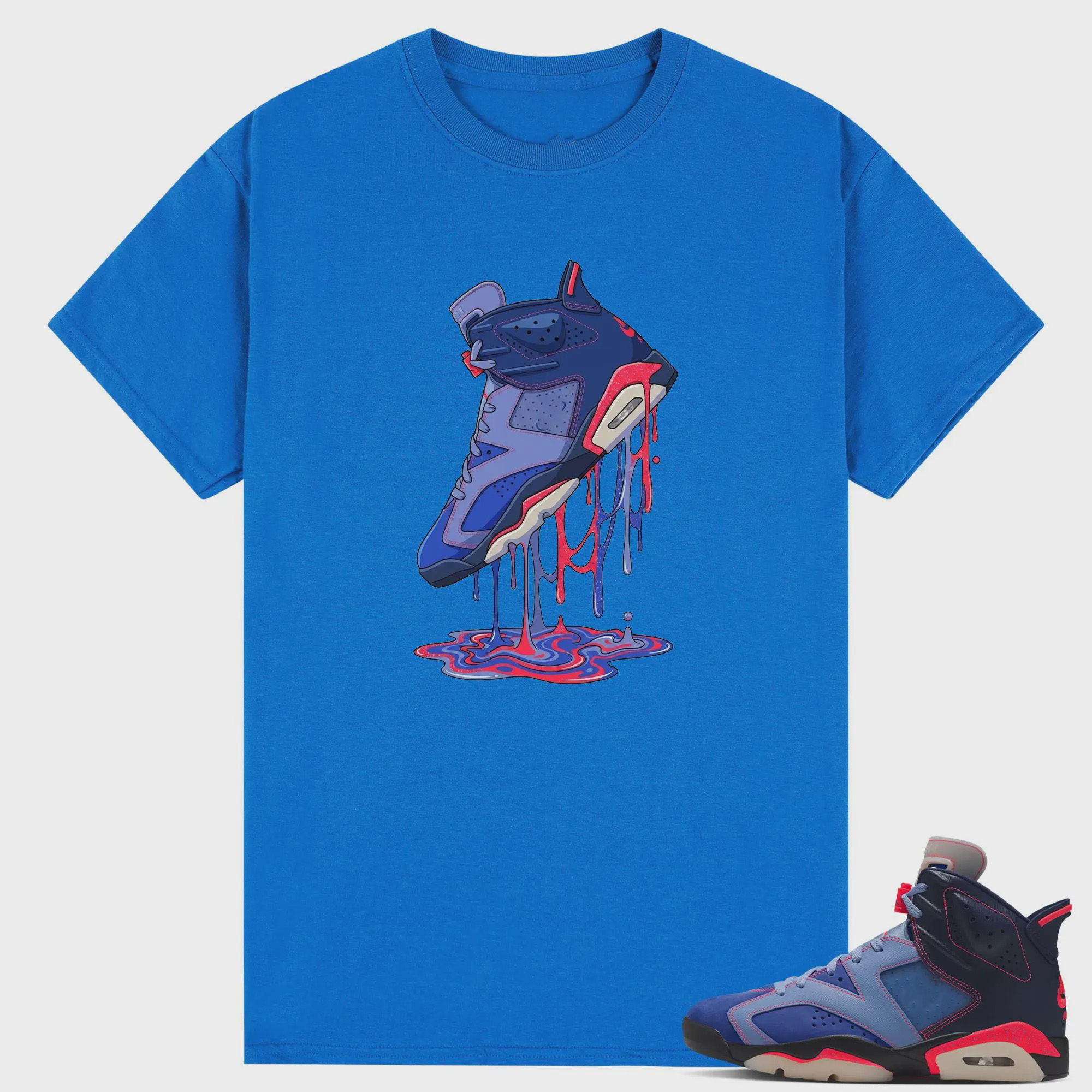 [Copy]Number 6 Graphic Tee,Shirt to Match AJ 6 Awake Playful Pink Sneaker