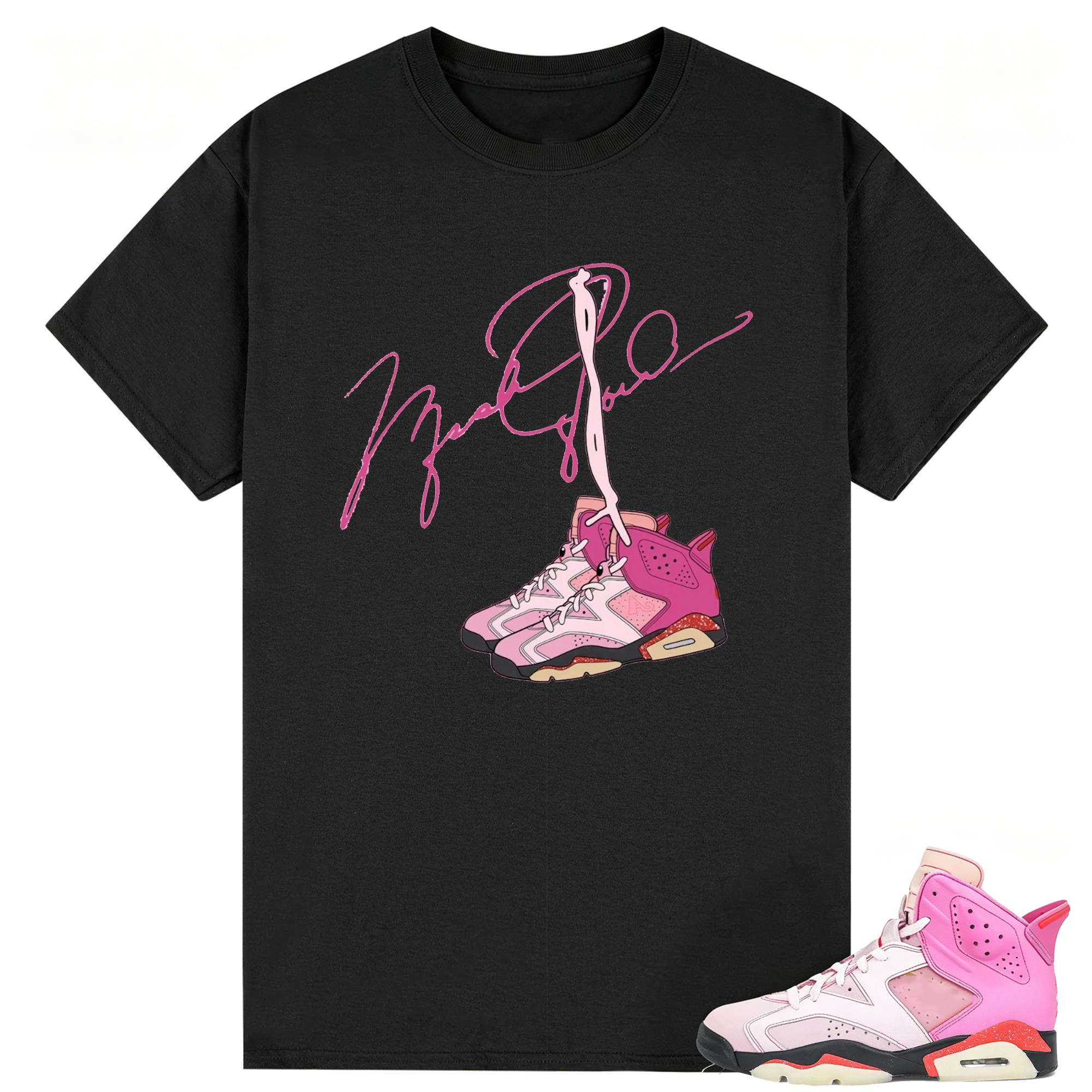 Signature Shirt to Match AJ 6 Awake Playful Pink Sneaker