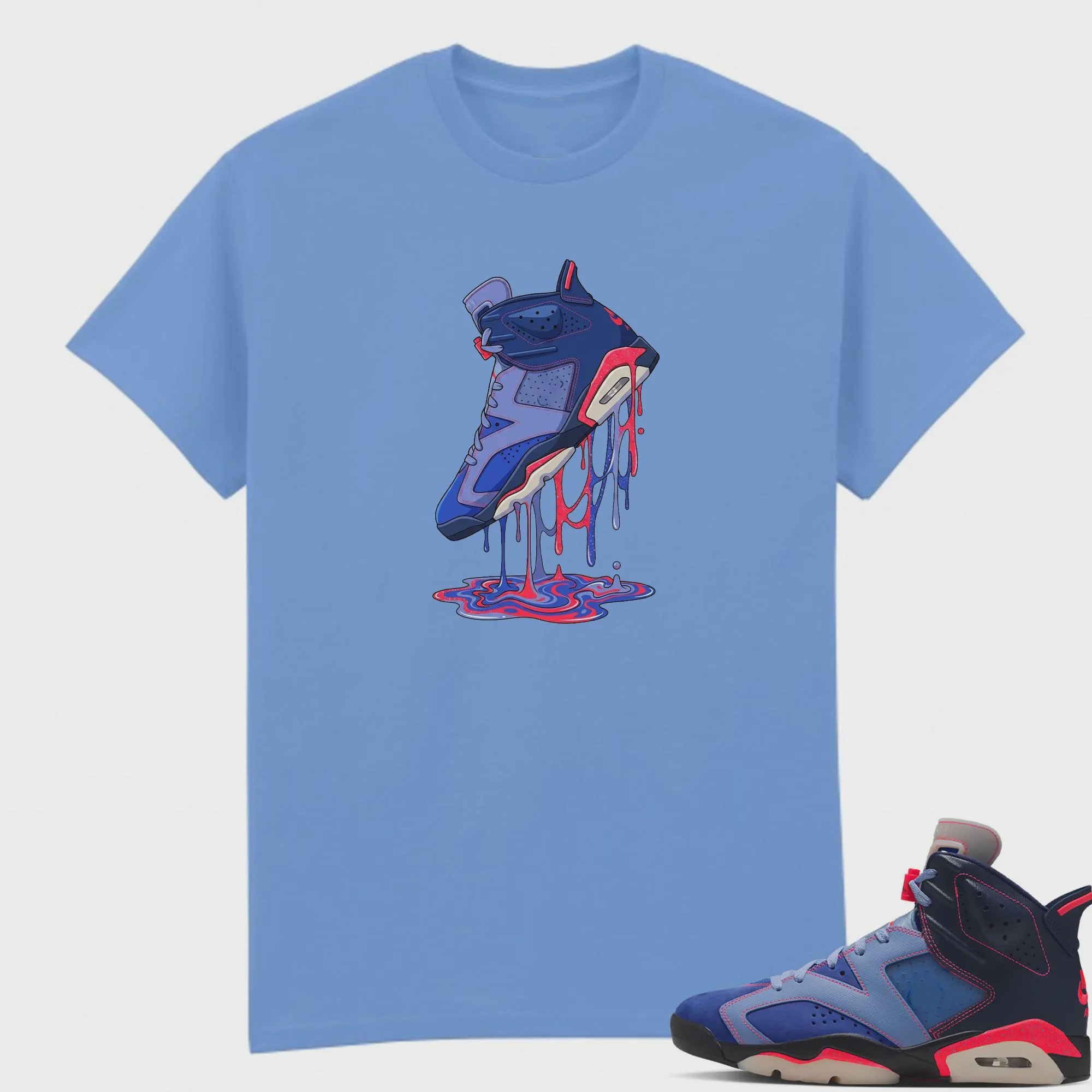 [Copy]Number 6 Graphic Tee,Shirt to Match AJ 6 Awake Playful Pink Sneaker