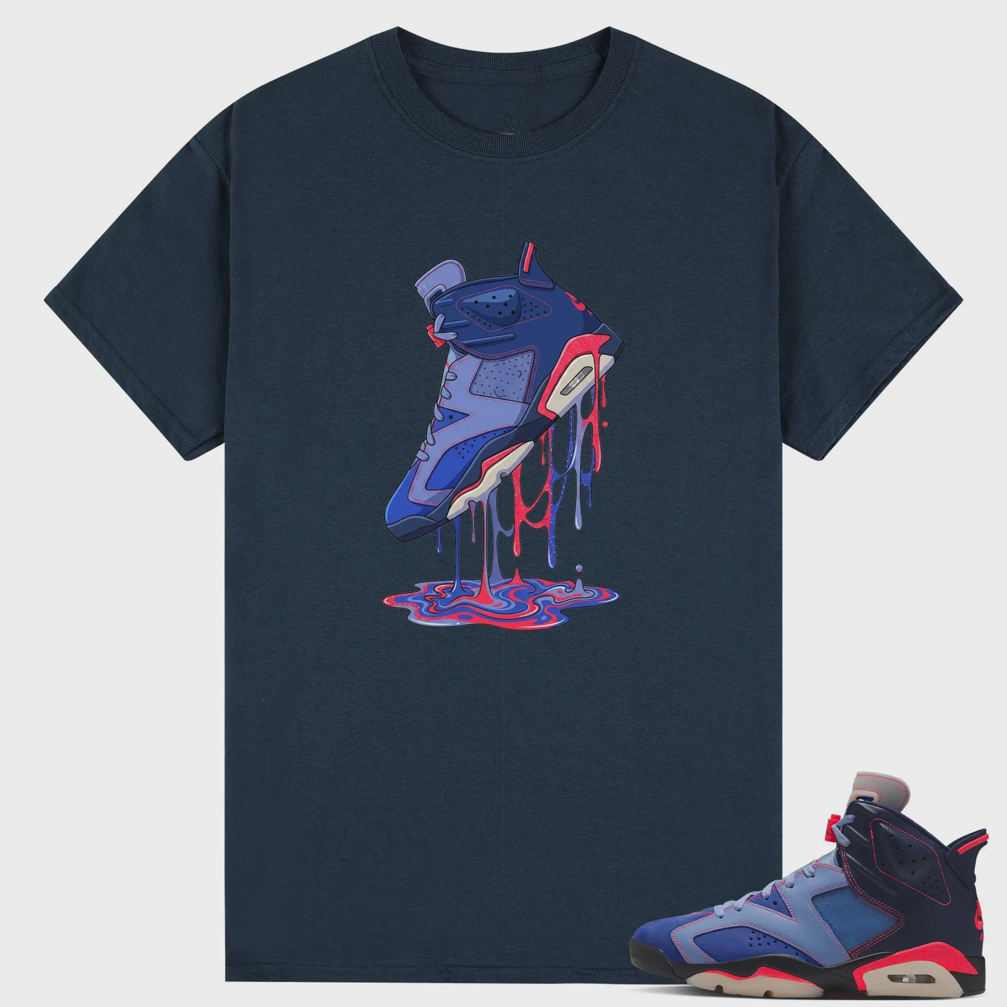 [Copy]Number 6 Graphic Tee,Shirt to Match AJ 6 Awake Playful Pink Sneaker
