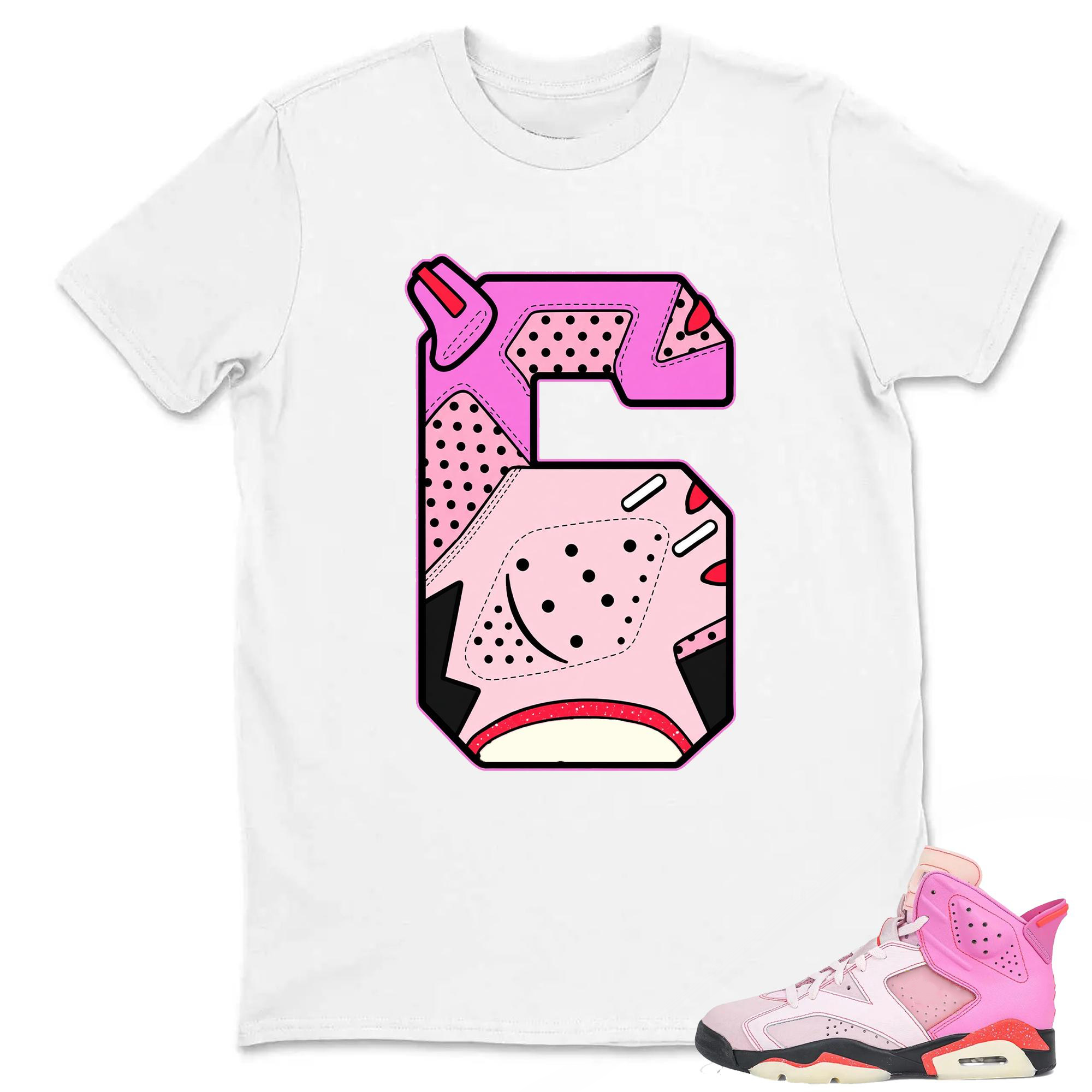 Number 6 Shirt to Match AJ 6 Awake Playful Pink Sneaker