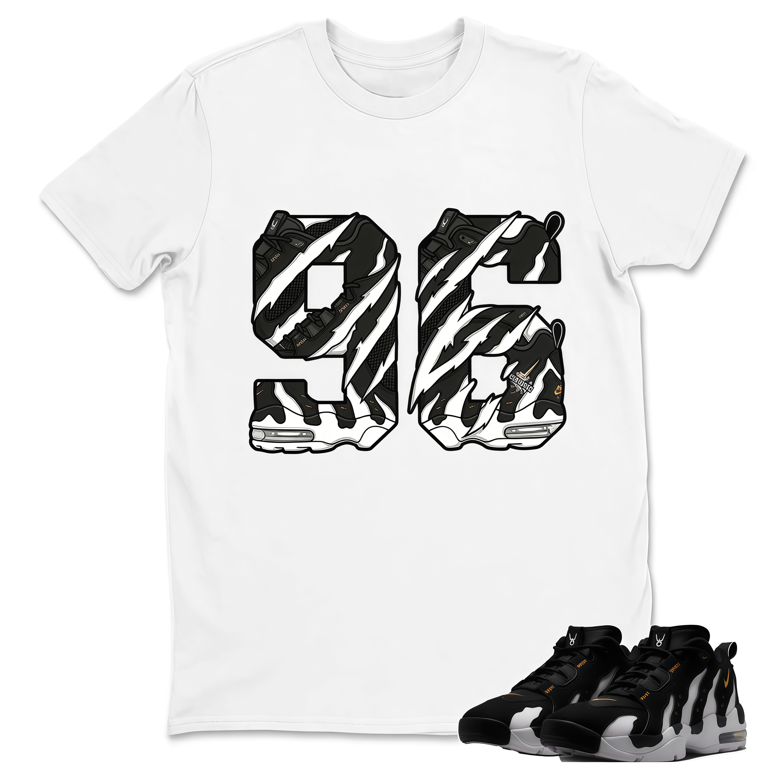 Number 96 Shirt to Match Air DT Max 96 Low Black White