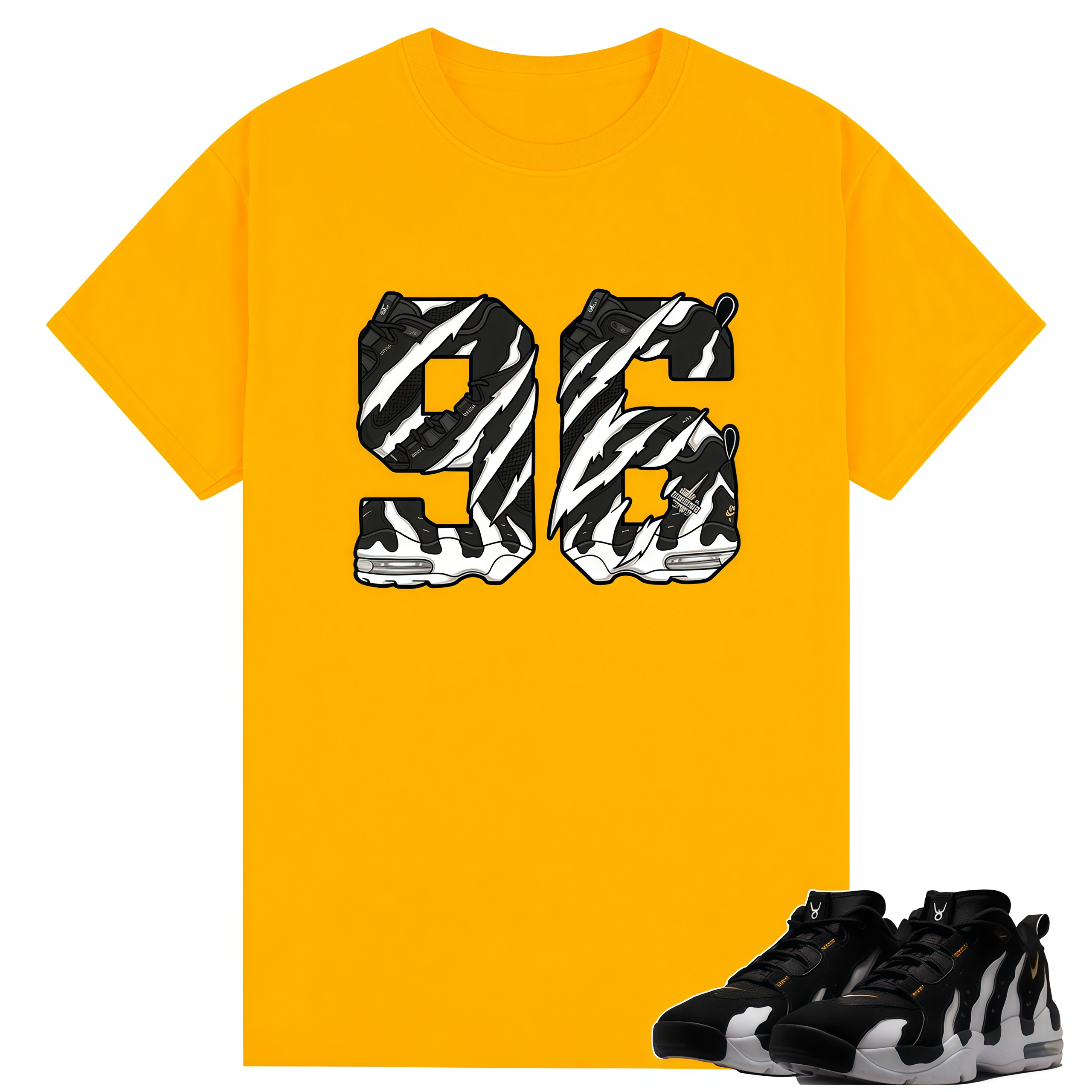 Number 96 Shirt to Match Air DT Max 96 Low Black White