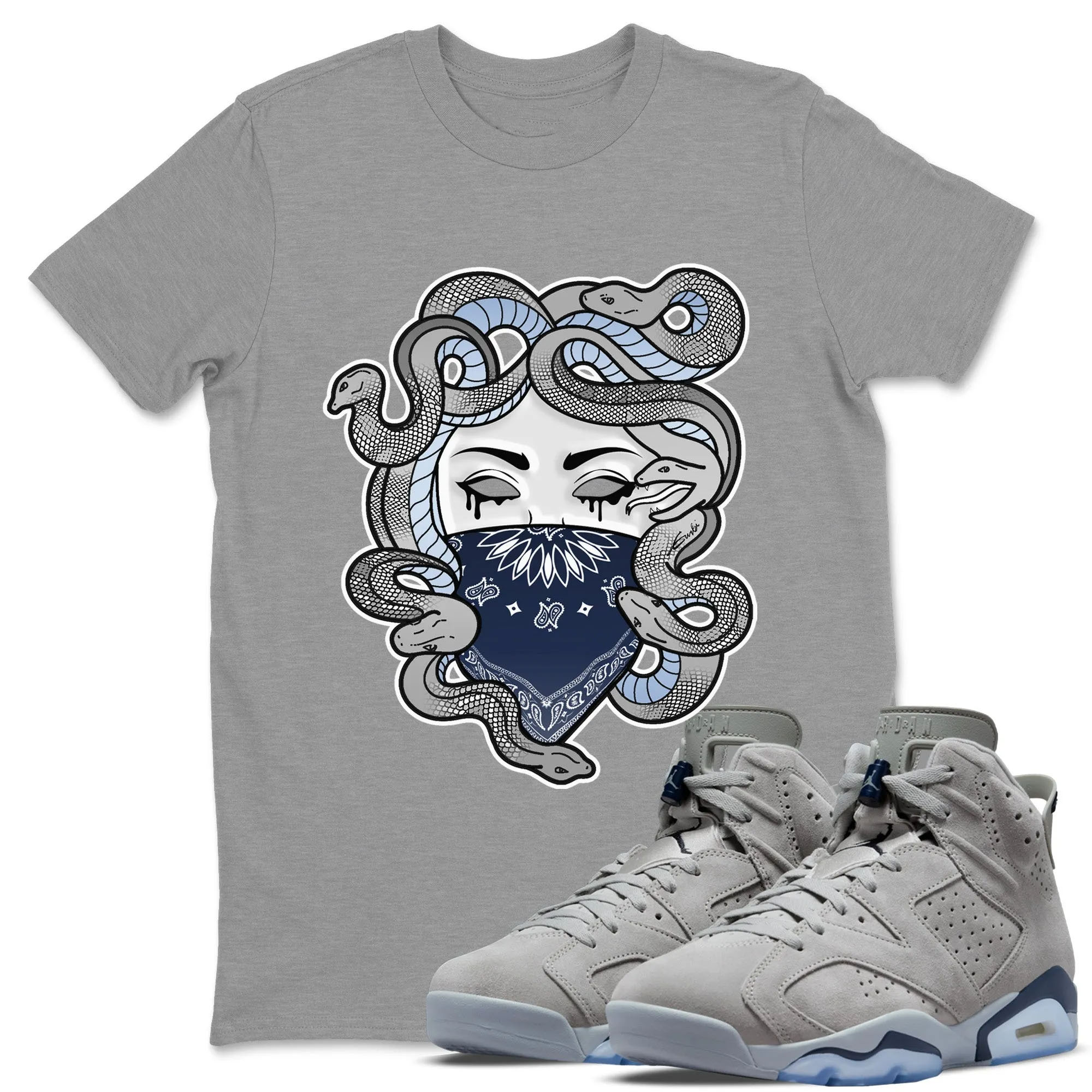 Medusa Unisex Tops - Air Jordan 6 Georgetown