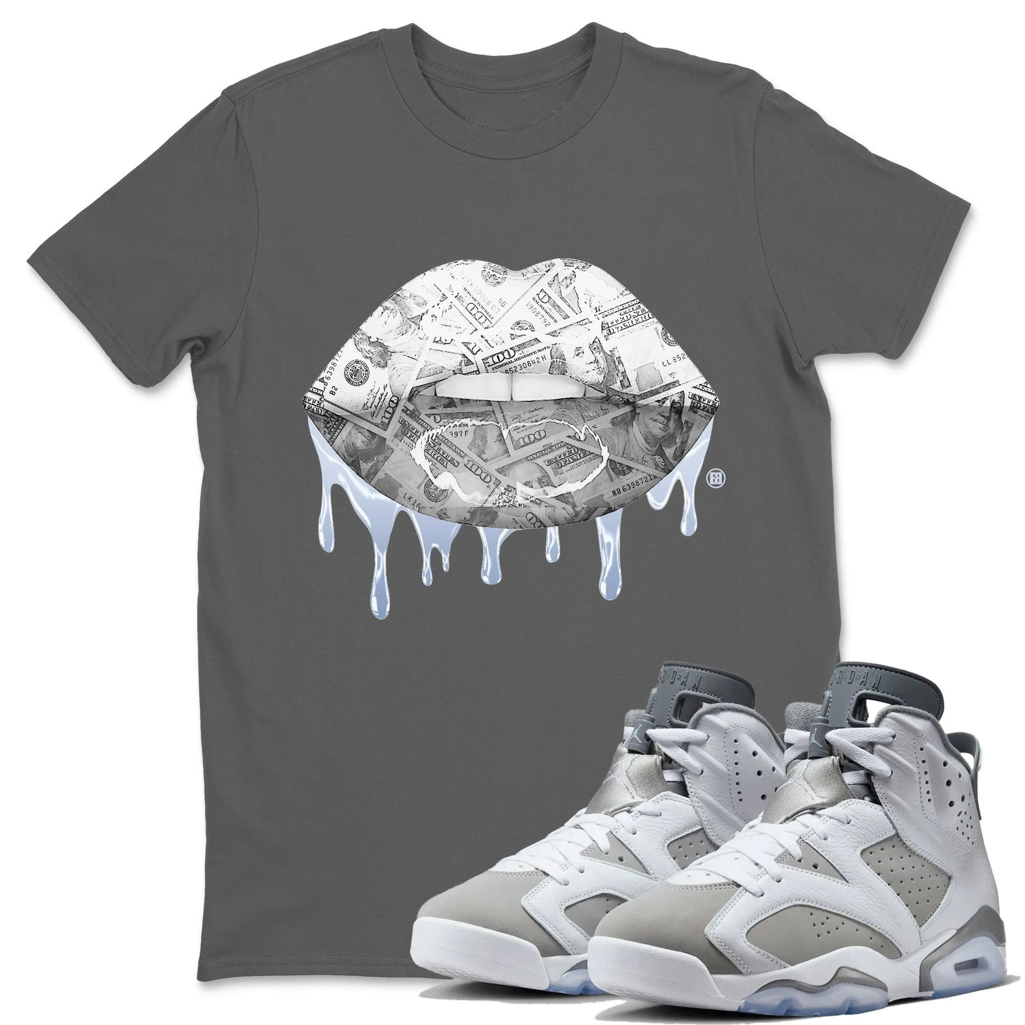 Money Lips Unisex Tops - Air Jordan 6 Cool Grey