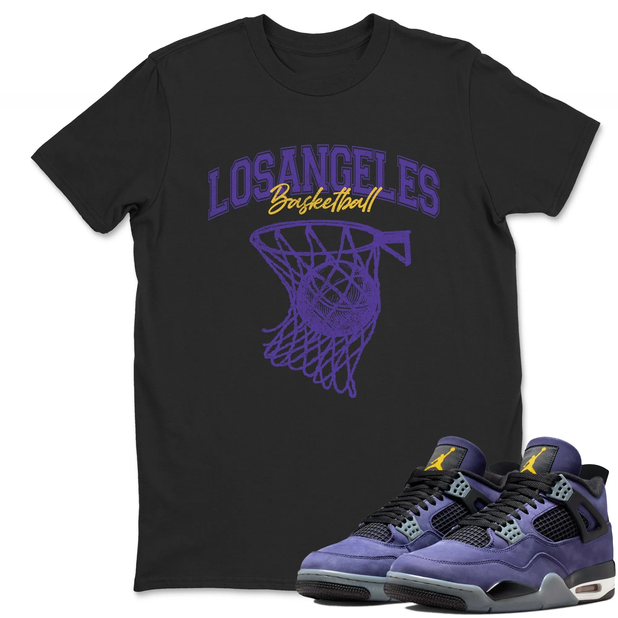 Net Burn Sneaker Tees - Air Jordan 4 Lakeshow