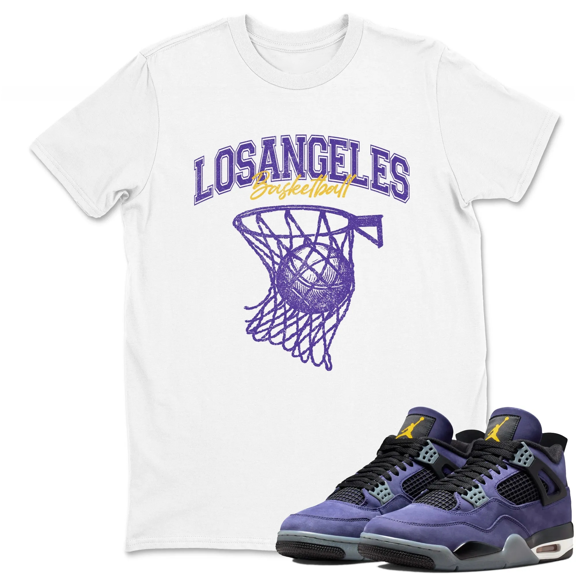 Net Burn Sneaker Tees - Air Jordan 4 Lakeshow