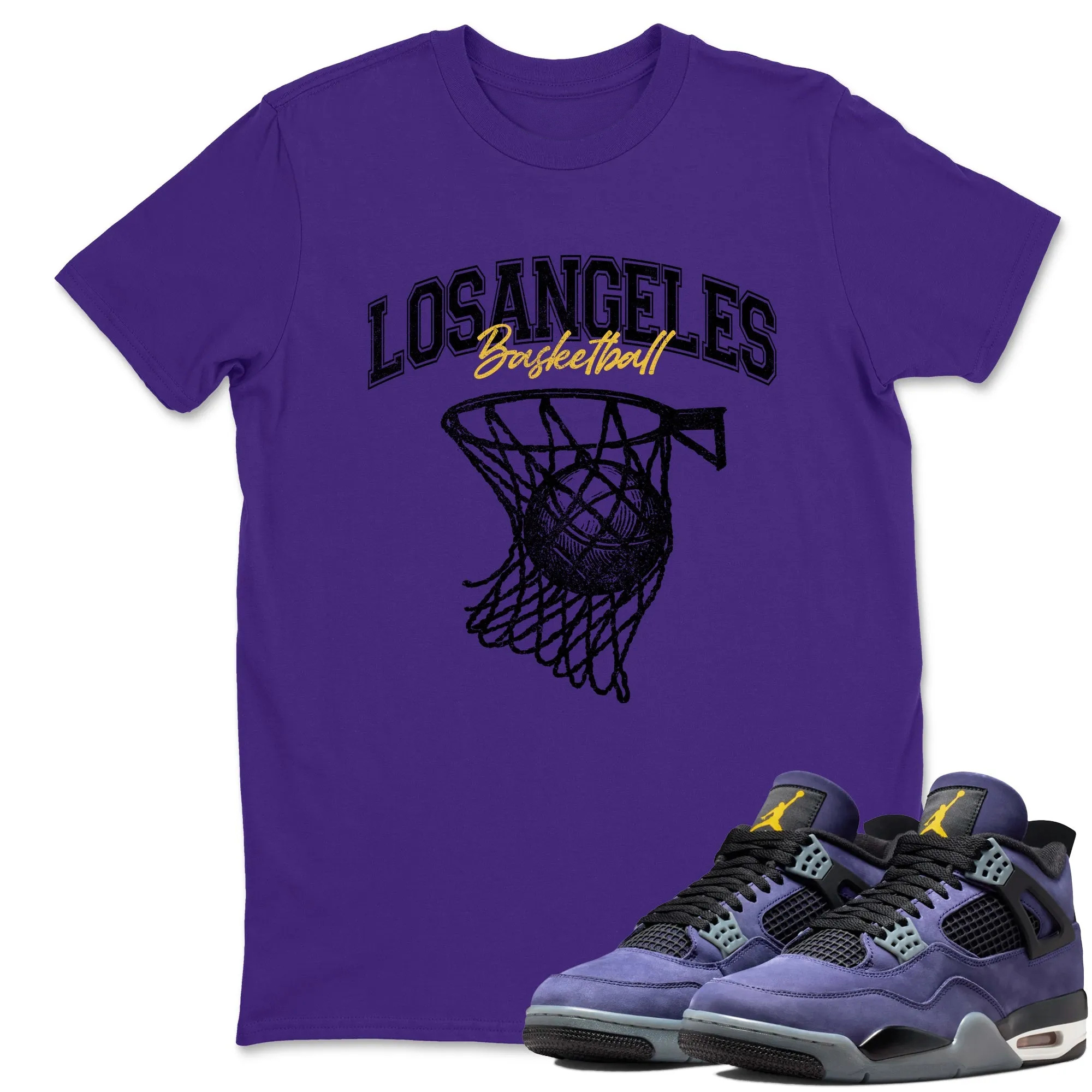 Net Burn Sneaker Tees - Air Jordan 4 Lakeshow