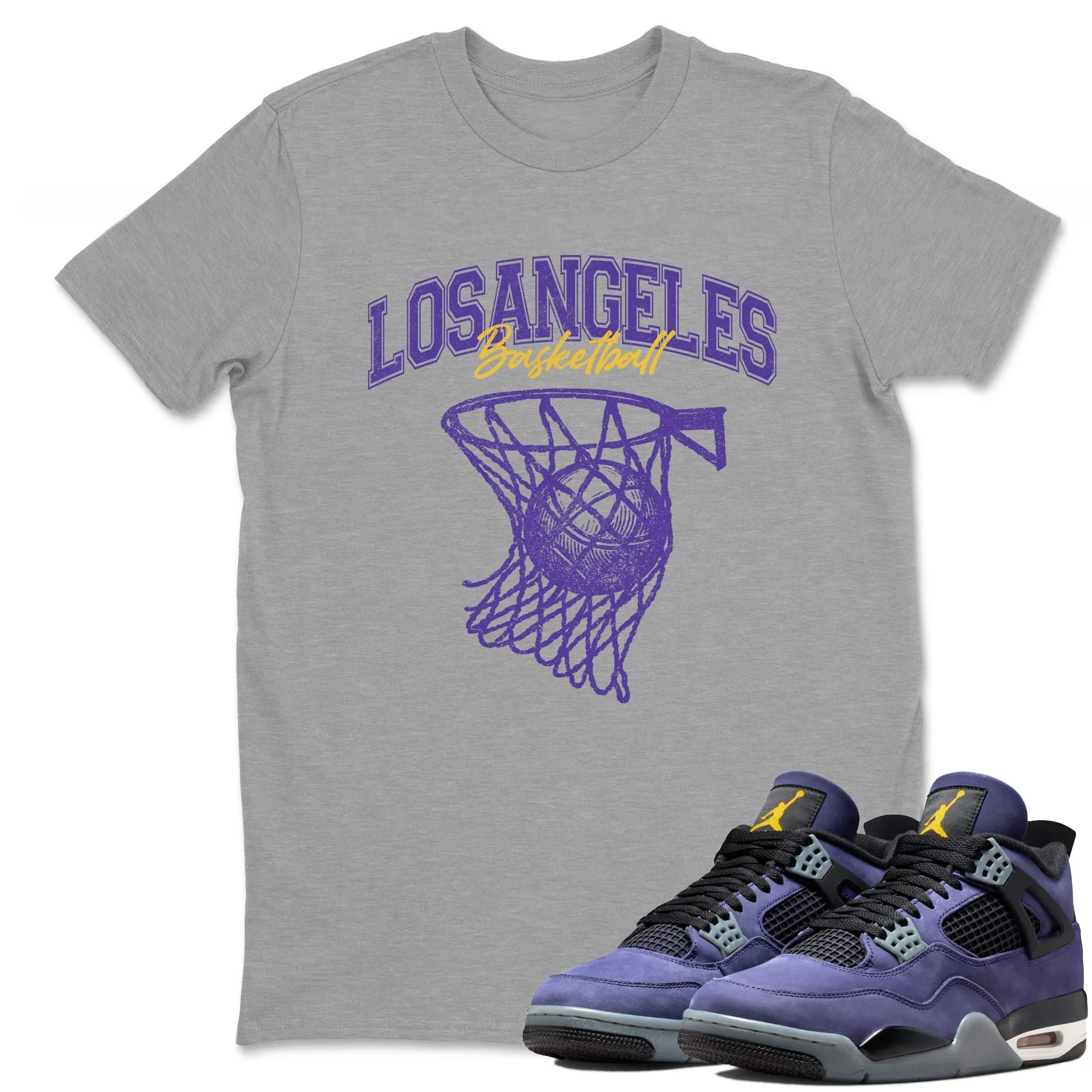 Net Burn Sneaker Tees - Air Jordan 4 Lakeshow