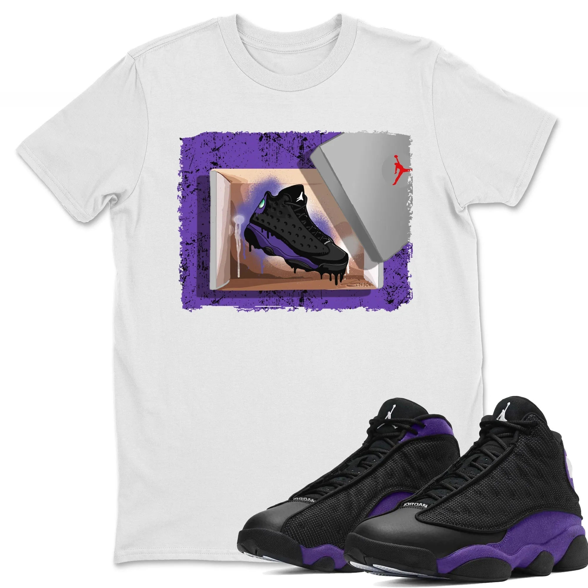 New Kicks Unisex Tops - Air Jordan 13 Court Purple