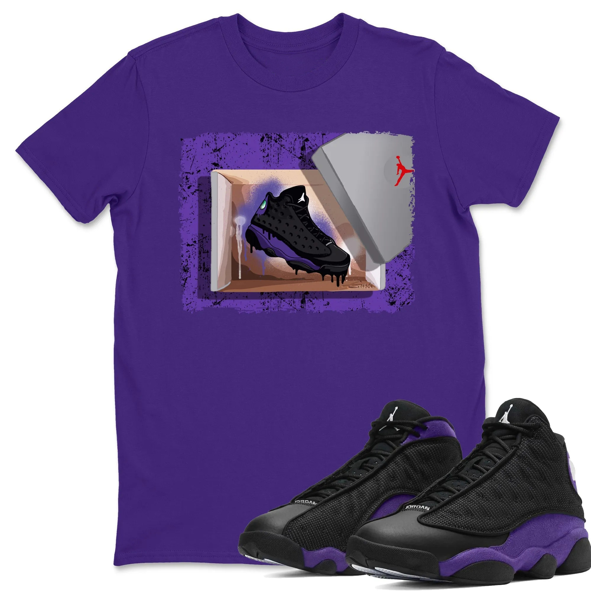 New Kicks Unisex Tops - Air Jordan 13 Court Purple